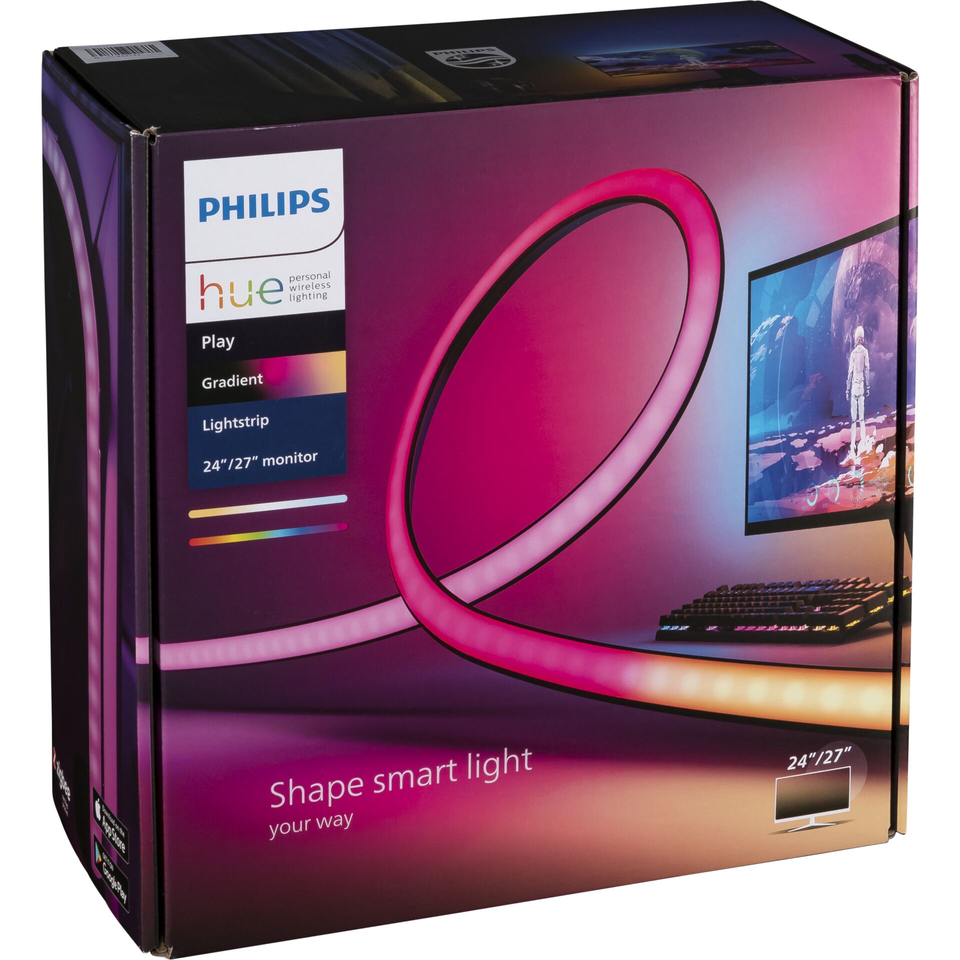 Philips Hue Play Gradient LED Lightstrip PC 24/27 Inch
