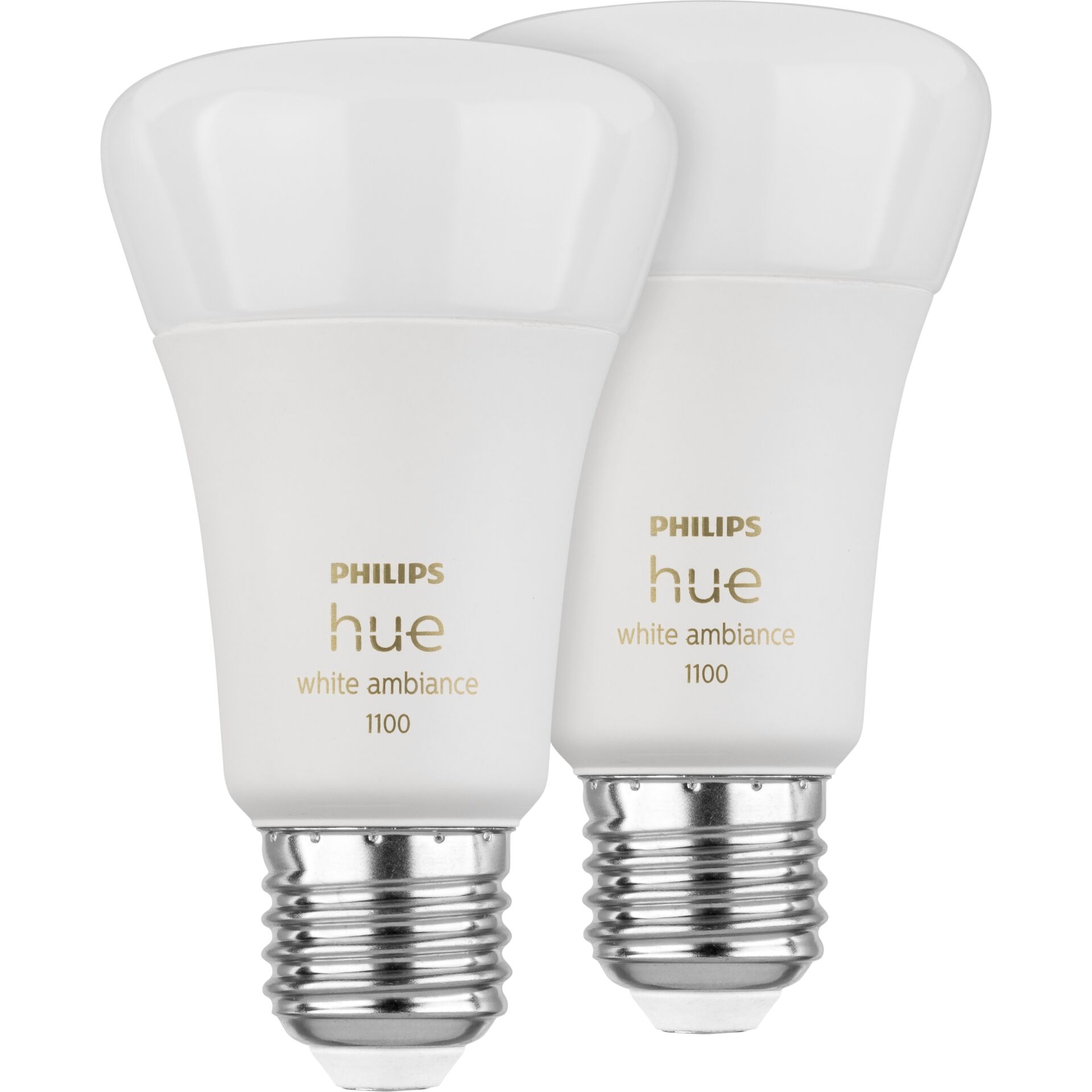 Philips Hue LED lampad. E27 kit 2pz 8W 800lm bianco Ambiance