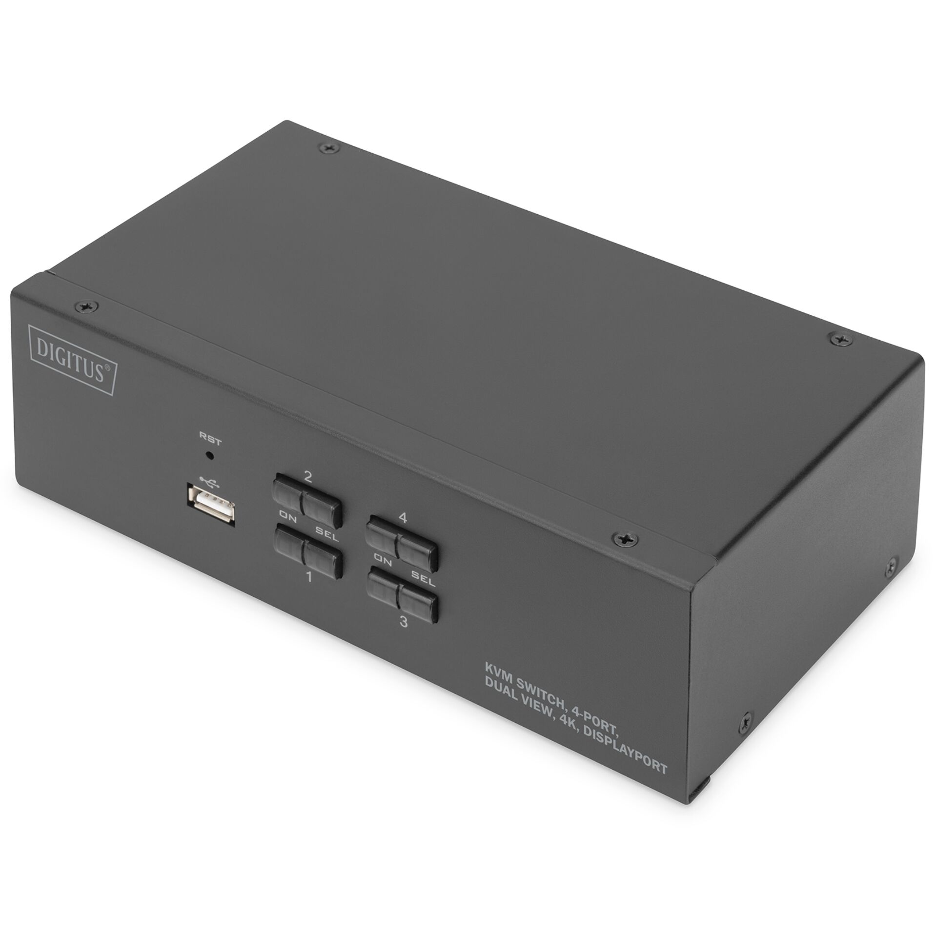 DIGITUS KVM-Switch 4-Port Dual-Display,4K, Display-Port