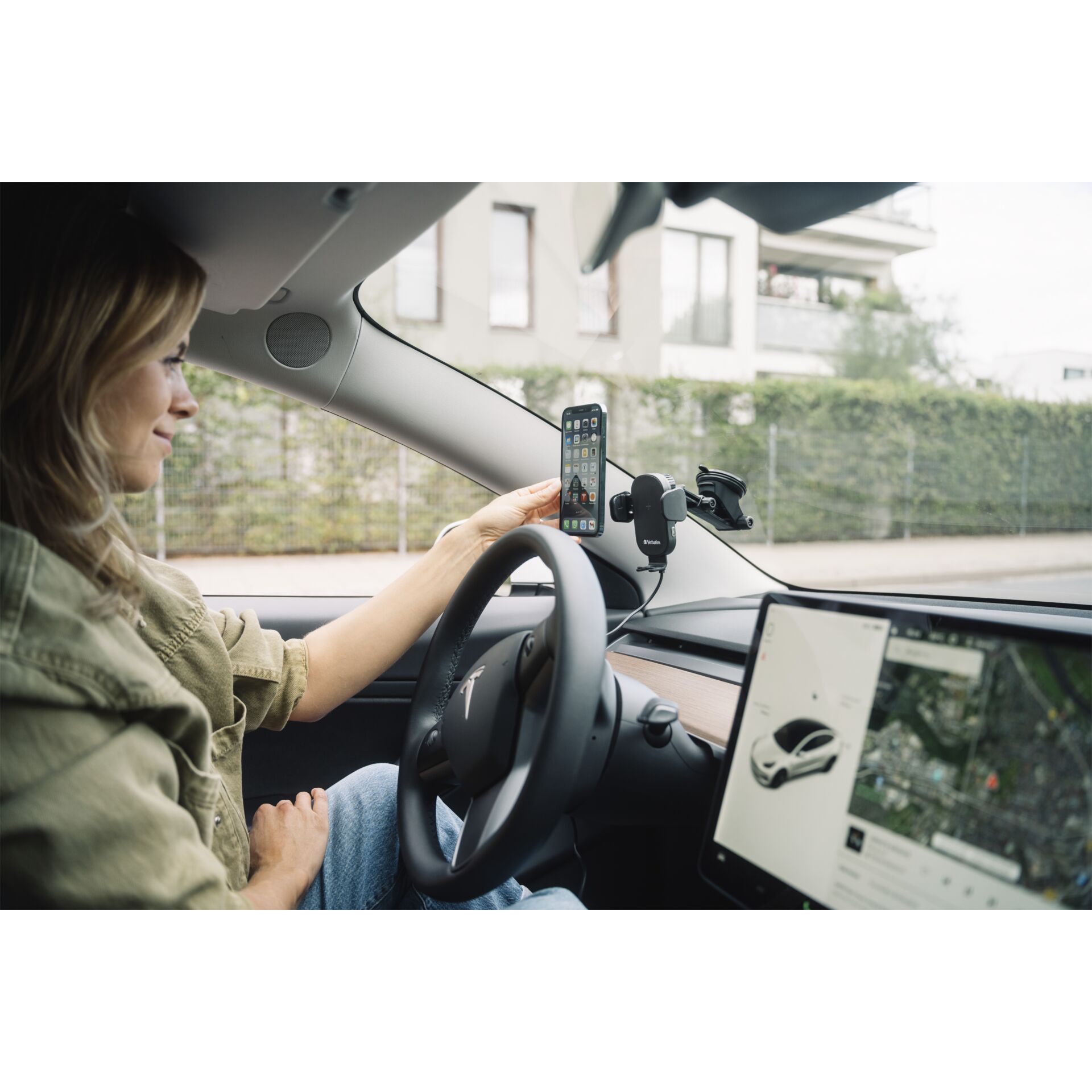 Verbatim Fast Qi Fast Wireless Car Charger USB-C 15W     FWC