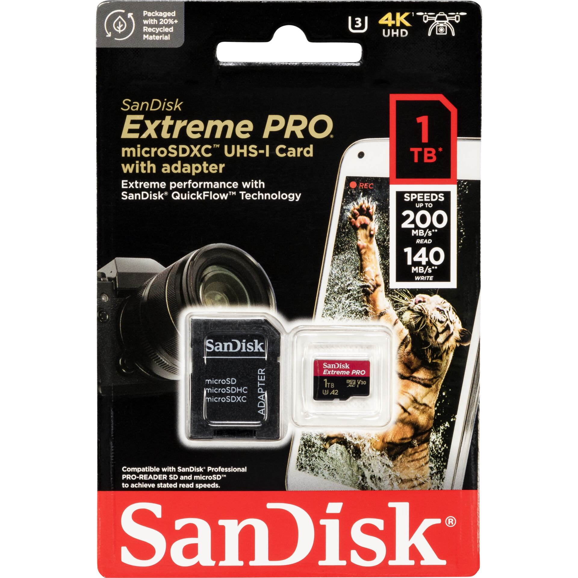 SanDisk microSDXC            1TB Extreme Pro A2 C10 V30 UHS-