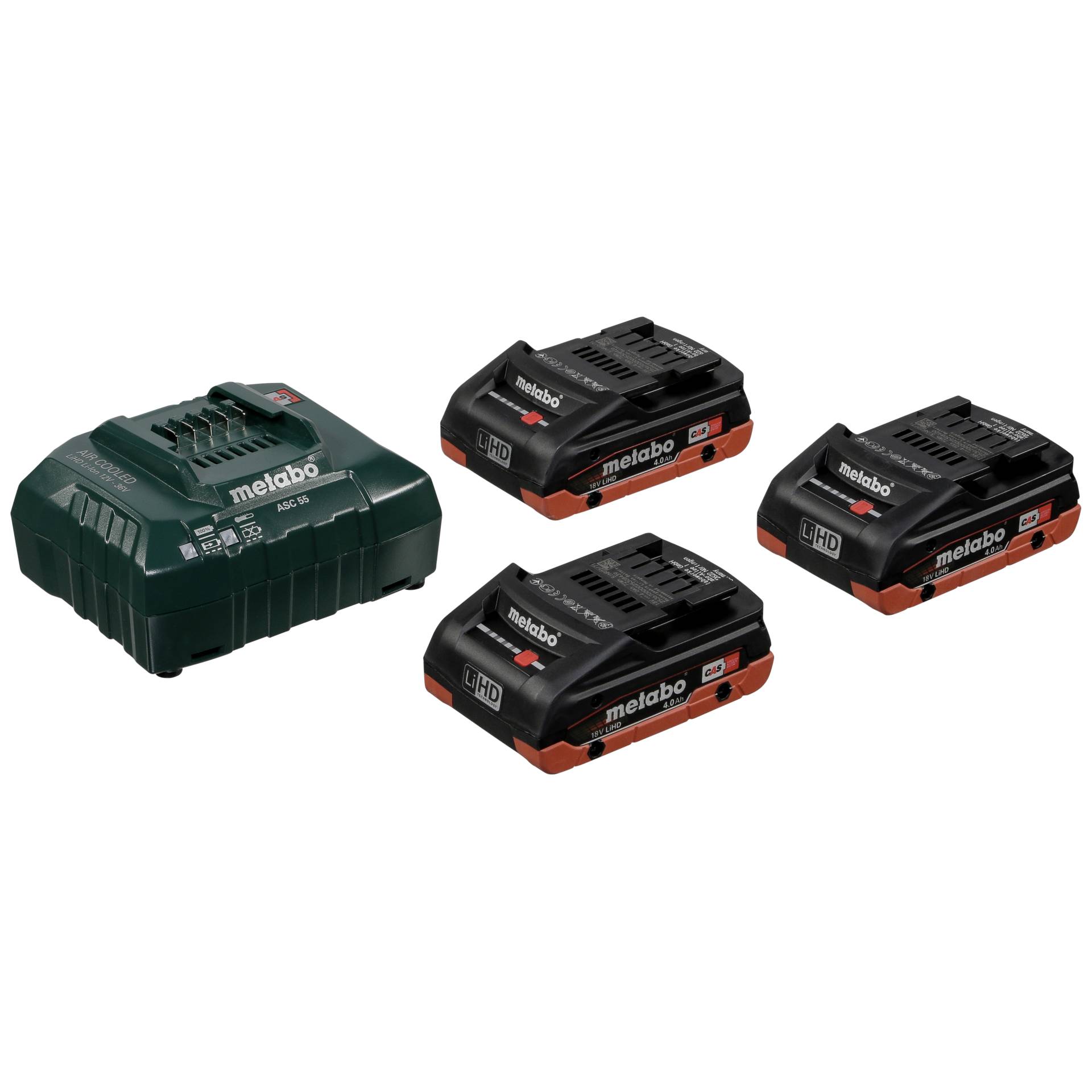 Metabo Basis-Set ASC 30-36V + 3x 18V 4,0 Ah