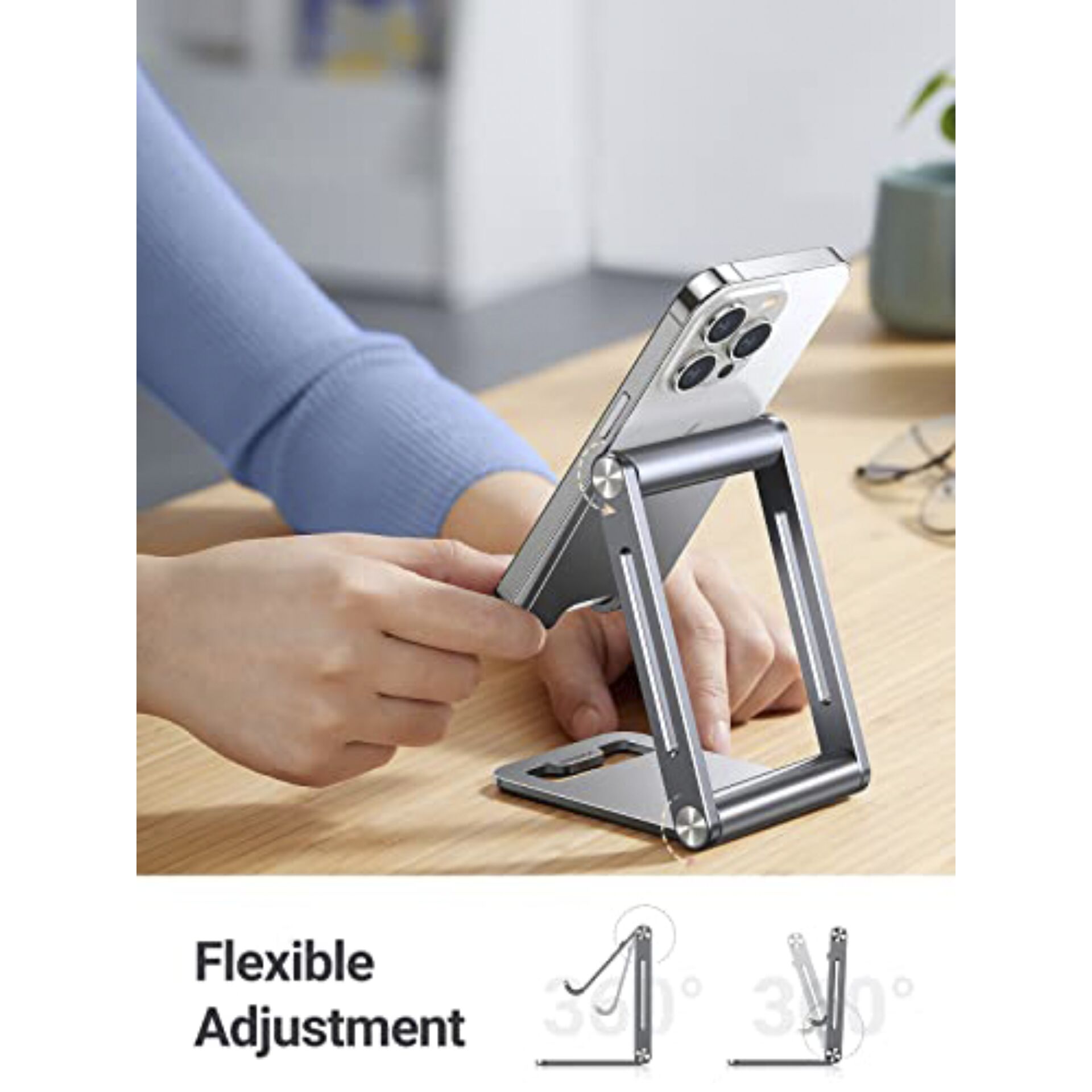 UGREEN Foldable Multi-Angle Phone Stand grigio