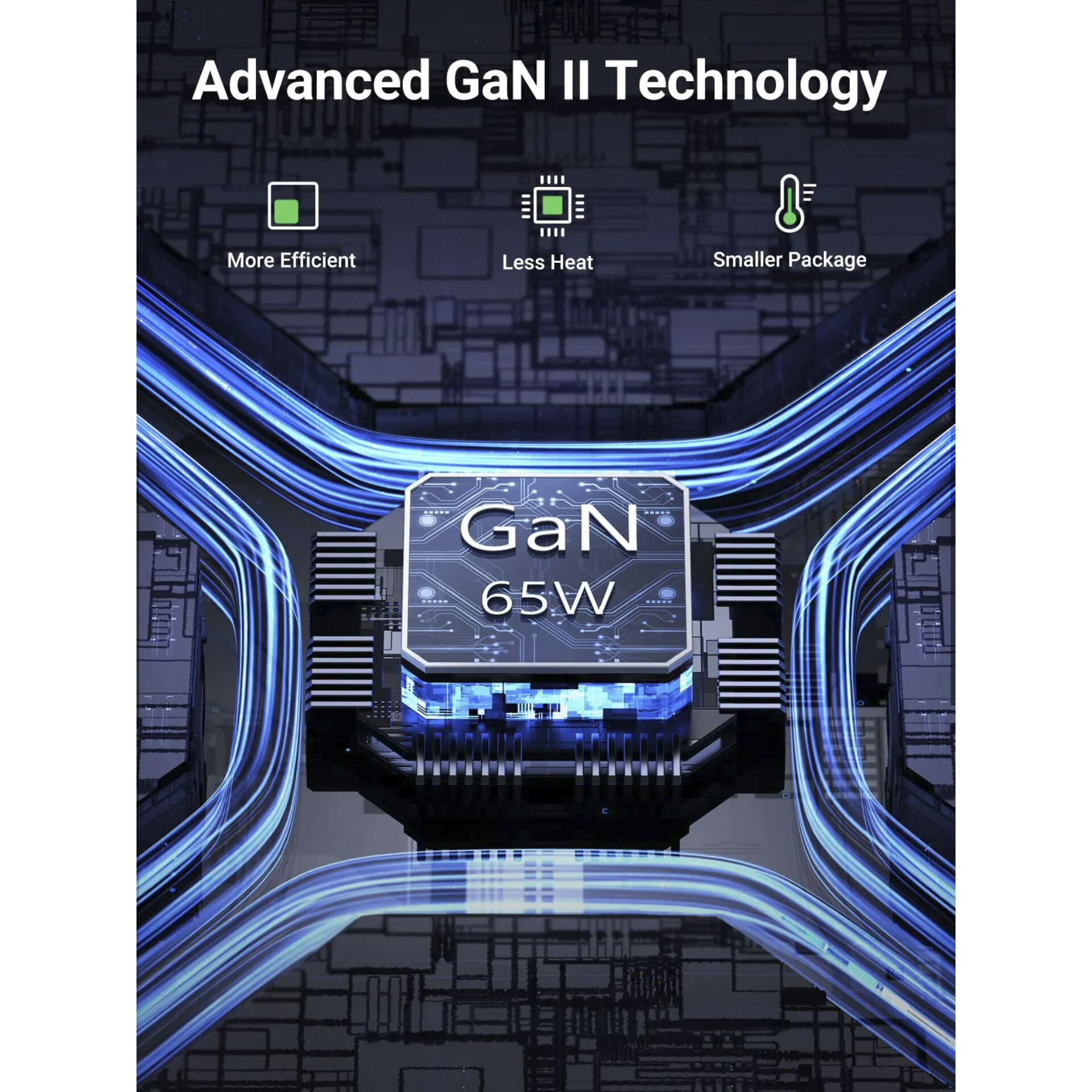 UGREEN Nexode 2*USB-A + 2*USB-C 65W Desktop caricabatt. rapi