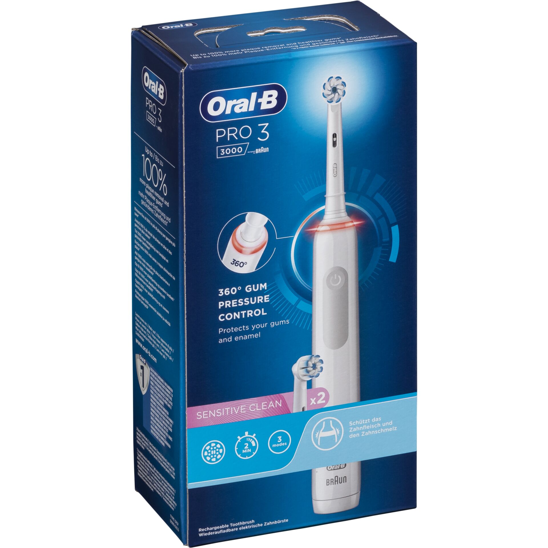 Oral-B PRO 3 3000 Sensitive Clean bianco JAS22