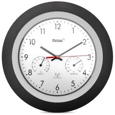 Mebus 19449  orologio da parete radiocontr. con termom. e ig