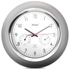 Mebus 19454 orologio da parete radiocontr. con termom. e igr