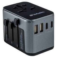 Verbatim Uni.Travel Adapt.UTA-03 USB-C 30W 2xUSB-C 2xUSB-A