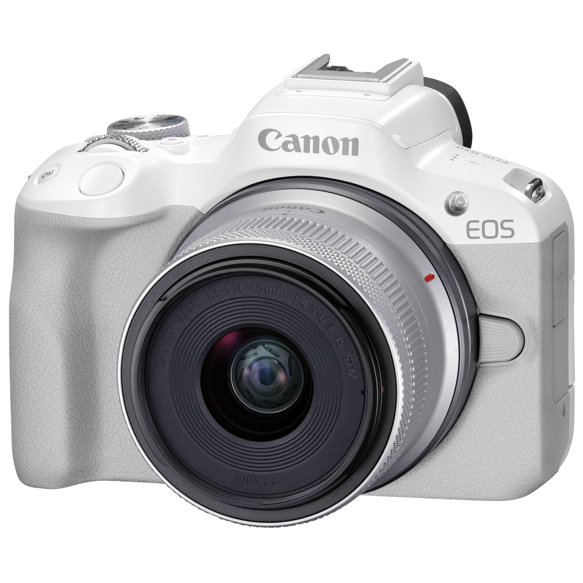 Canon EOS R50 bianco Set + RF-S 18-45 IS STM