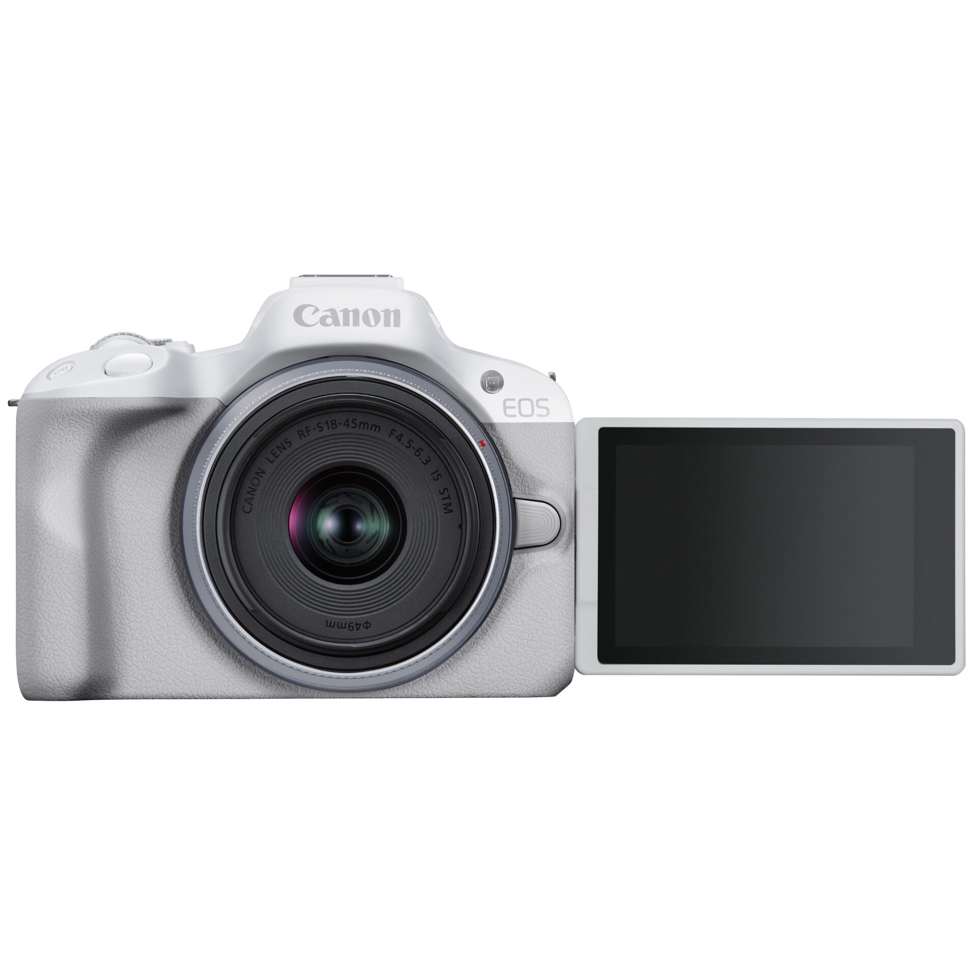 Canon EOS R50 bianco Set + RF-S 18-45 IS STM