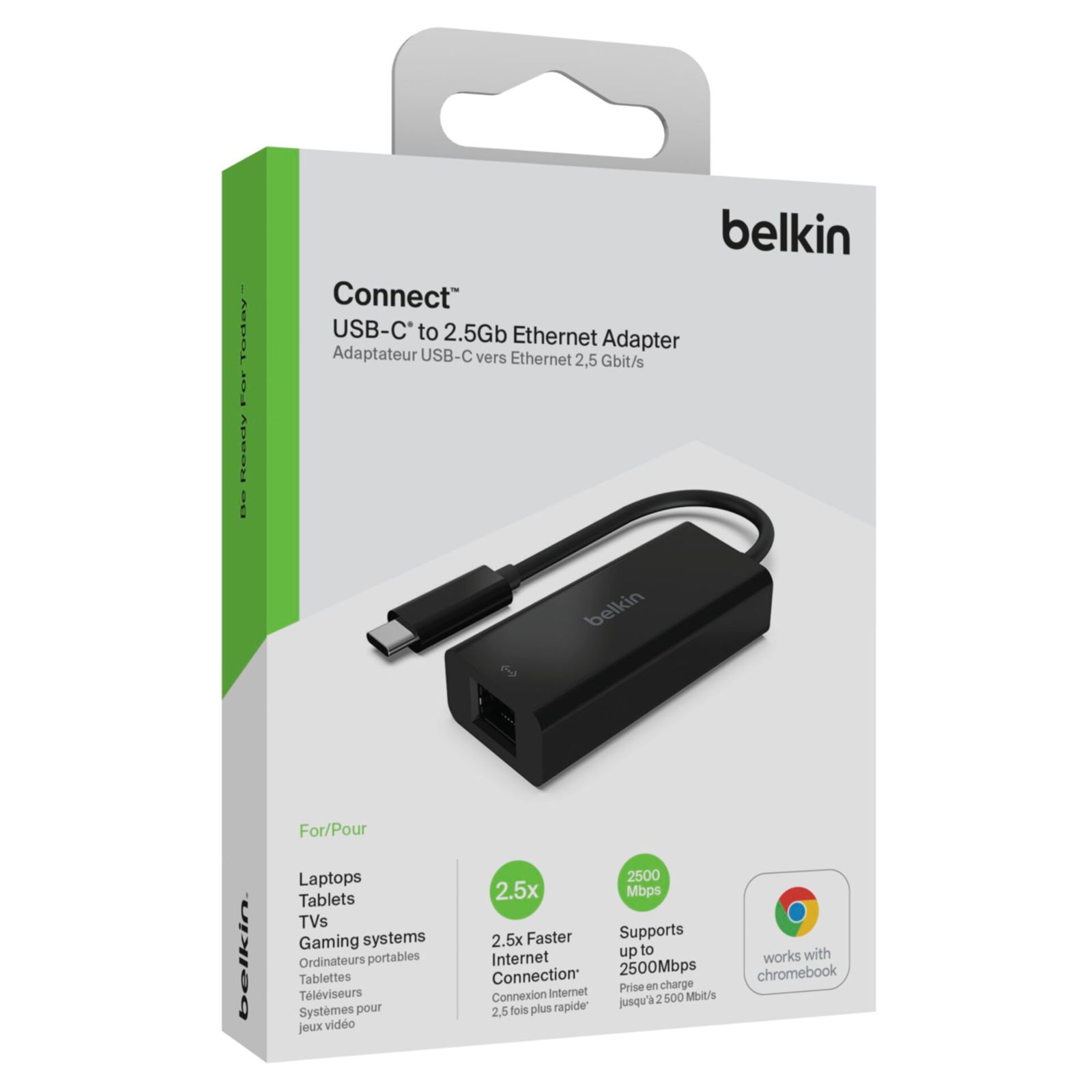 Belkin USB-C to  2,5GB Ethernet- Adapter, black INC012btBK