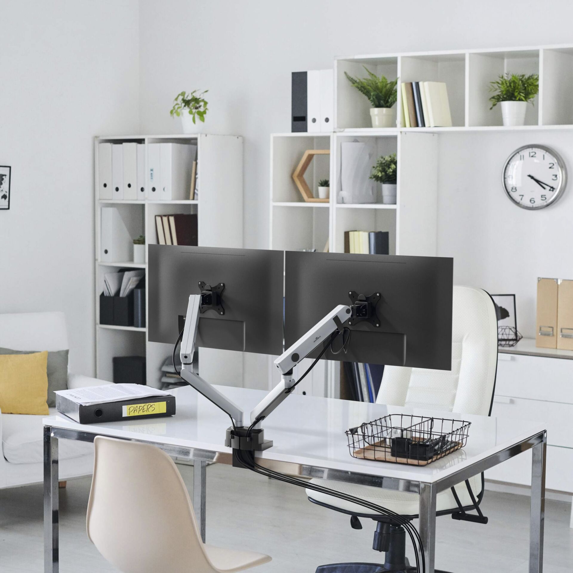 Durable Monitor Halterung Select PLUS Arm f.2 Monitore, TB 5