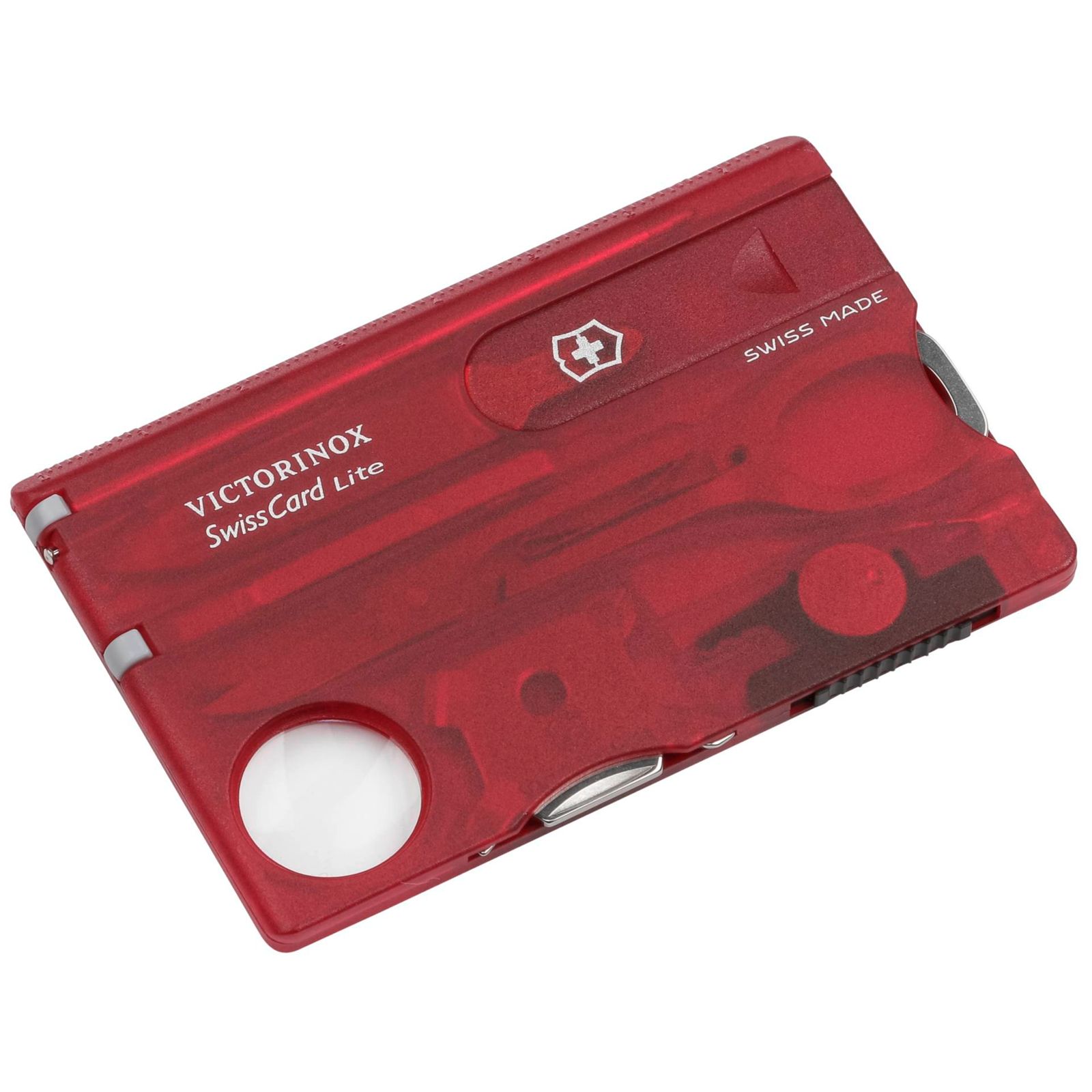 Victorinox SWISSCARD LITE rosso trasparente