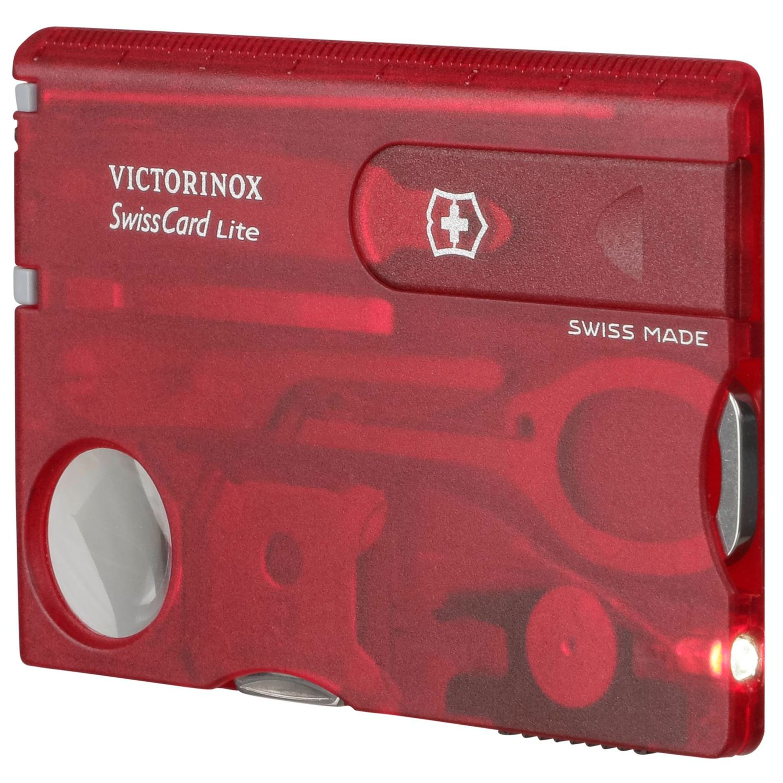 Victorinox SWISSCARD LITE rosso trasparente