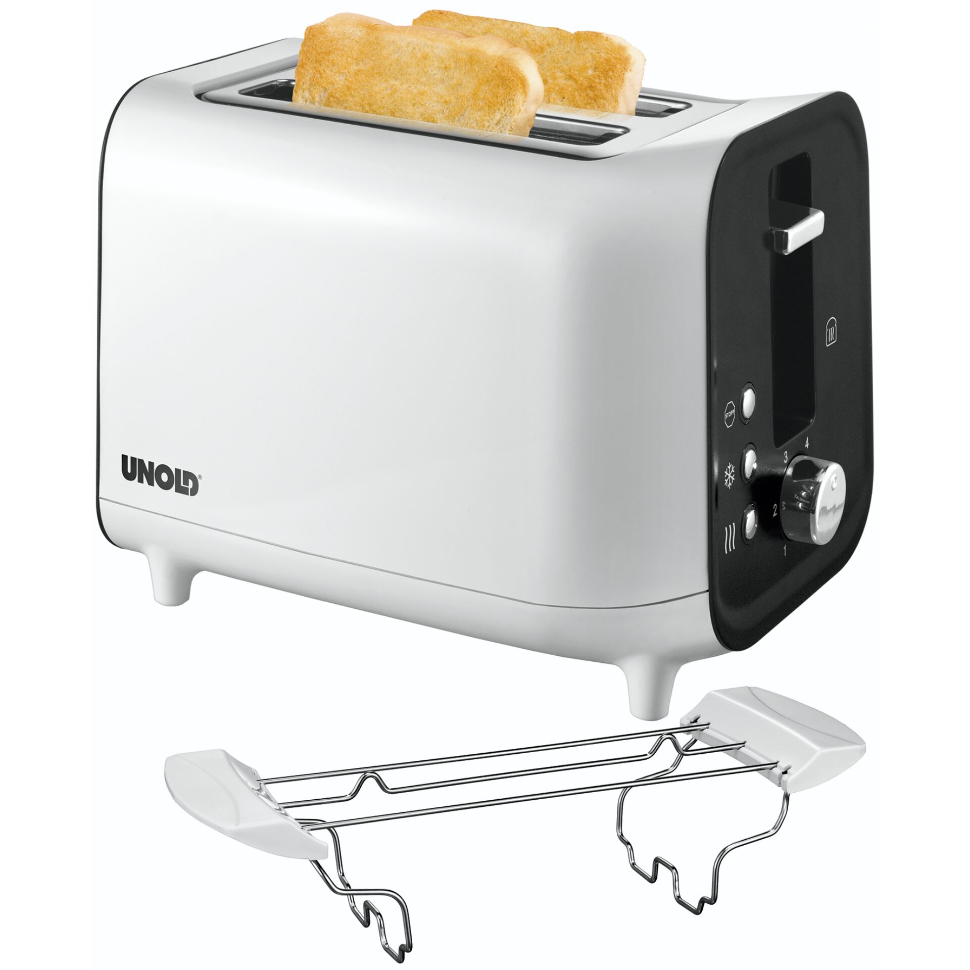 Unold 38410 Toaster Shine bianco