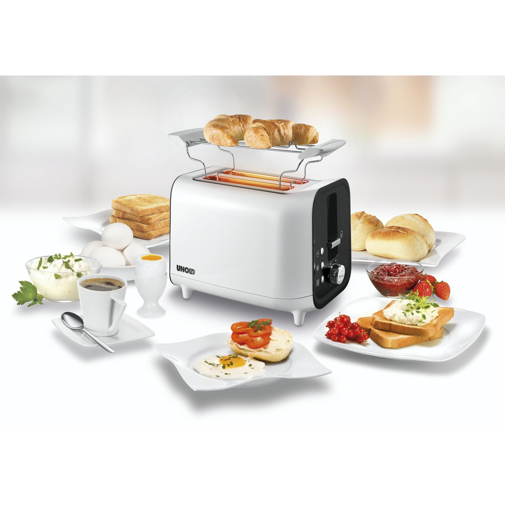 Unold 38410 Toaster Shine bianco