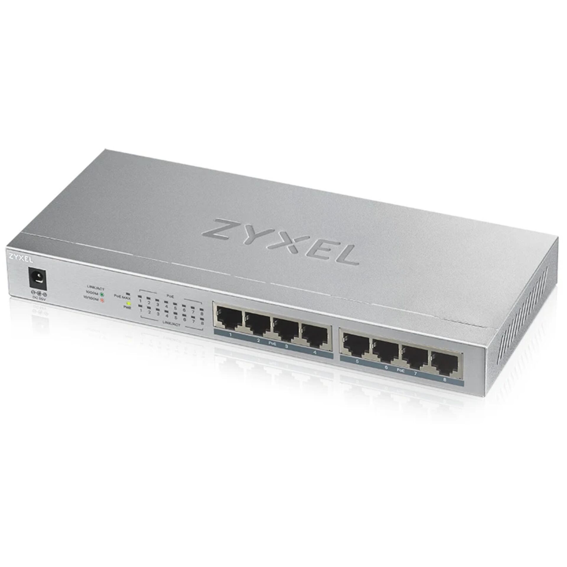 Zyxel GS1008-HP 8-Port Desktop PoE+ Switch
