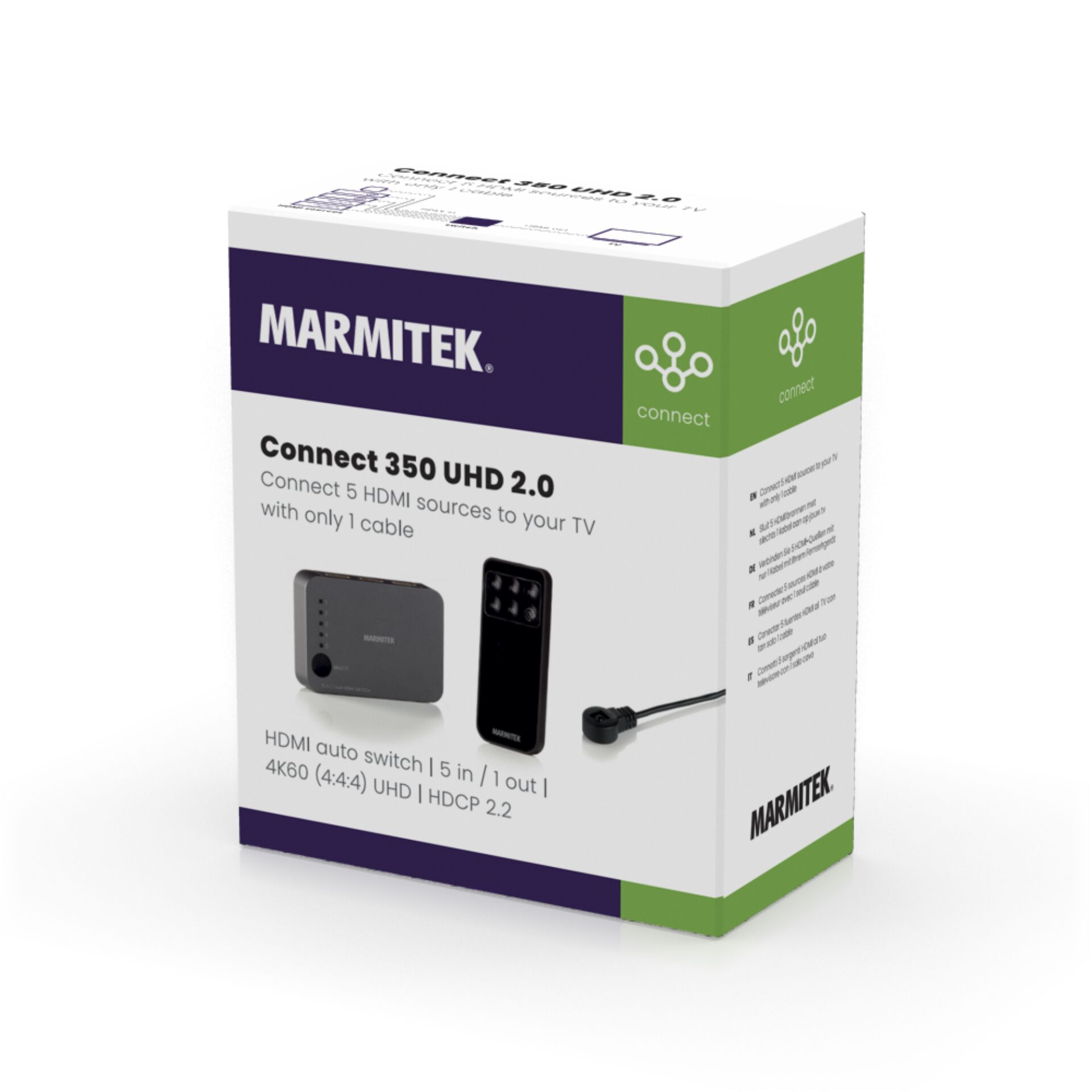 Marmitek Connect 350 UHD 2.0 HDMI AutoSwitch 5 in/1 out 4K60