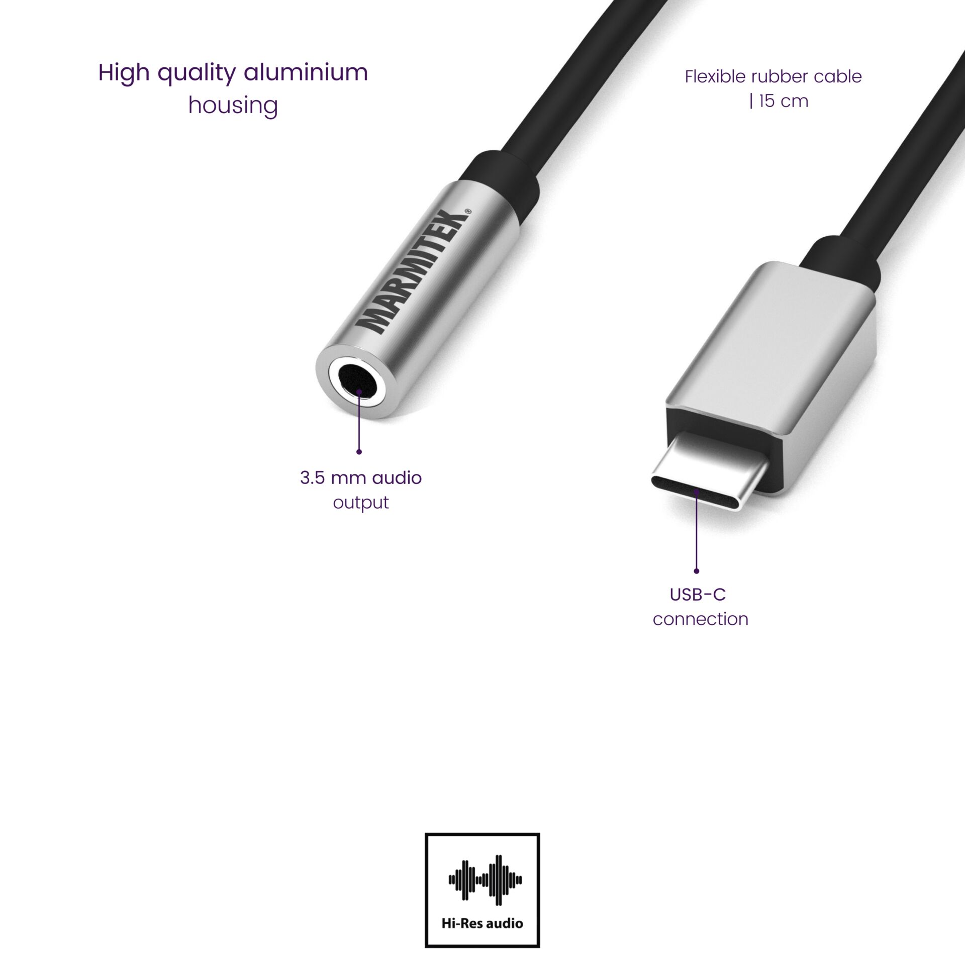 Marmitek Connect USB-C to Audio adatt. 35mm