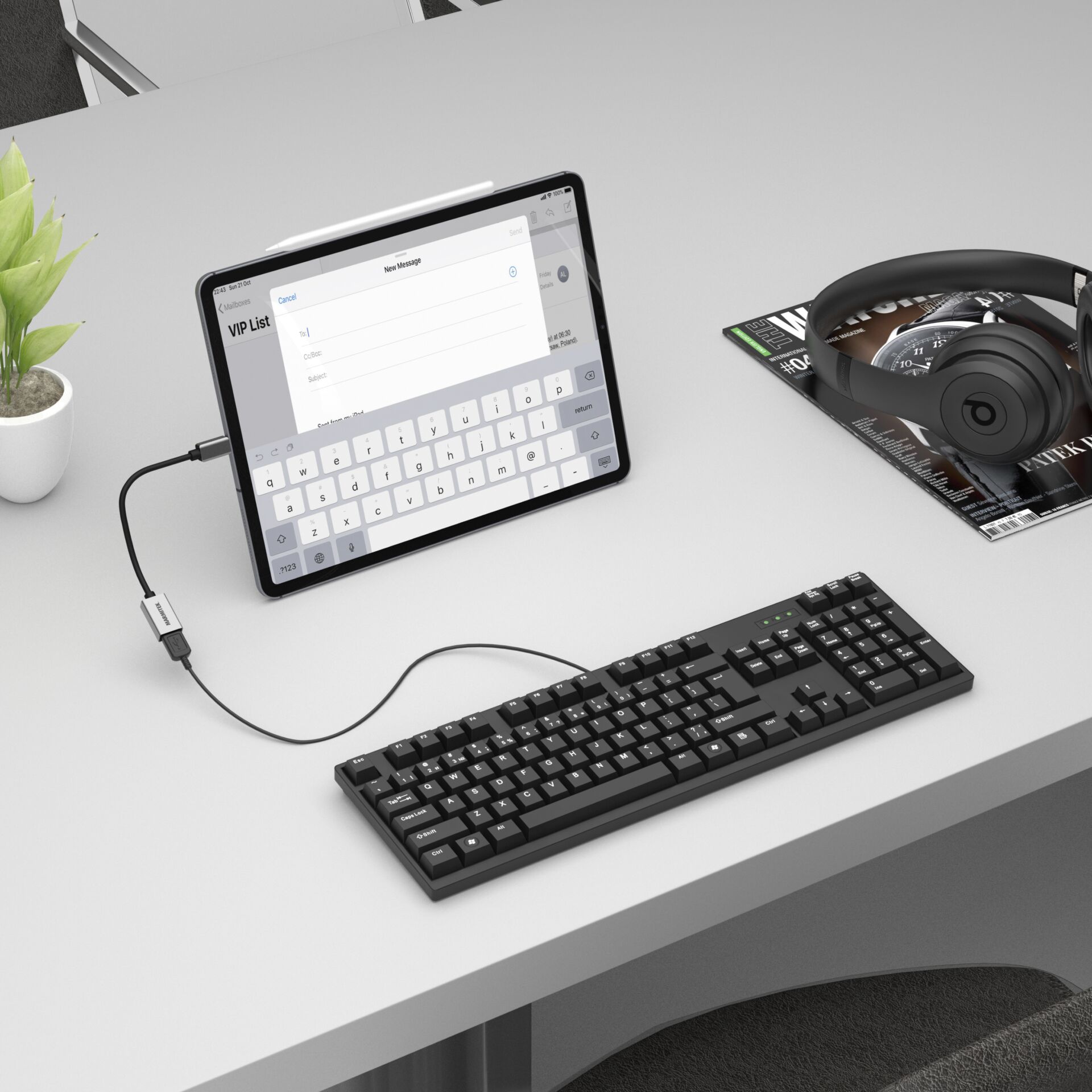 Marmitek Connect USB-C to USB-A adatt.