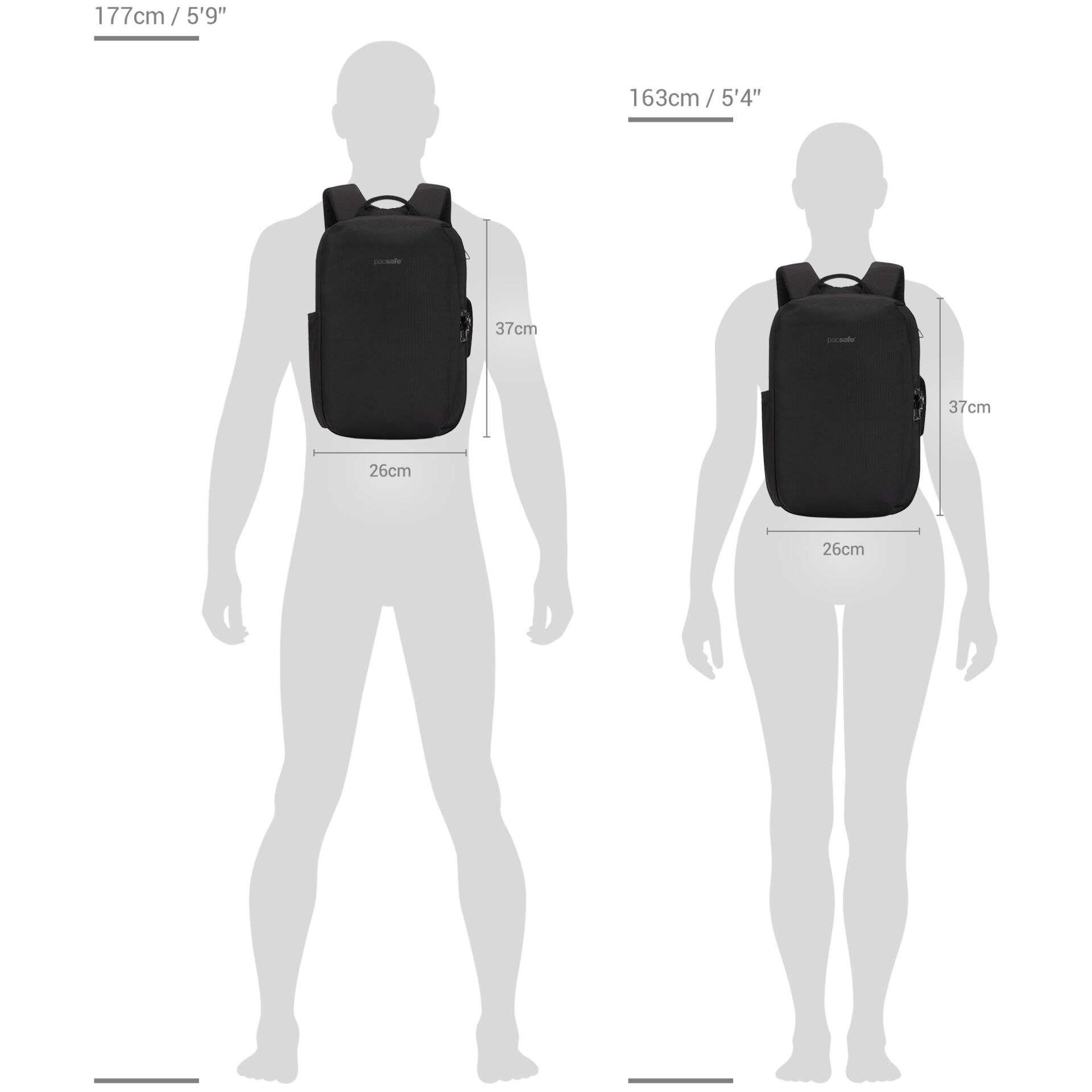 Pacsafe Metrosafe X 13  schwarz Pendler Rucksack