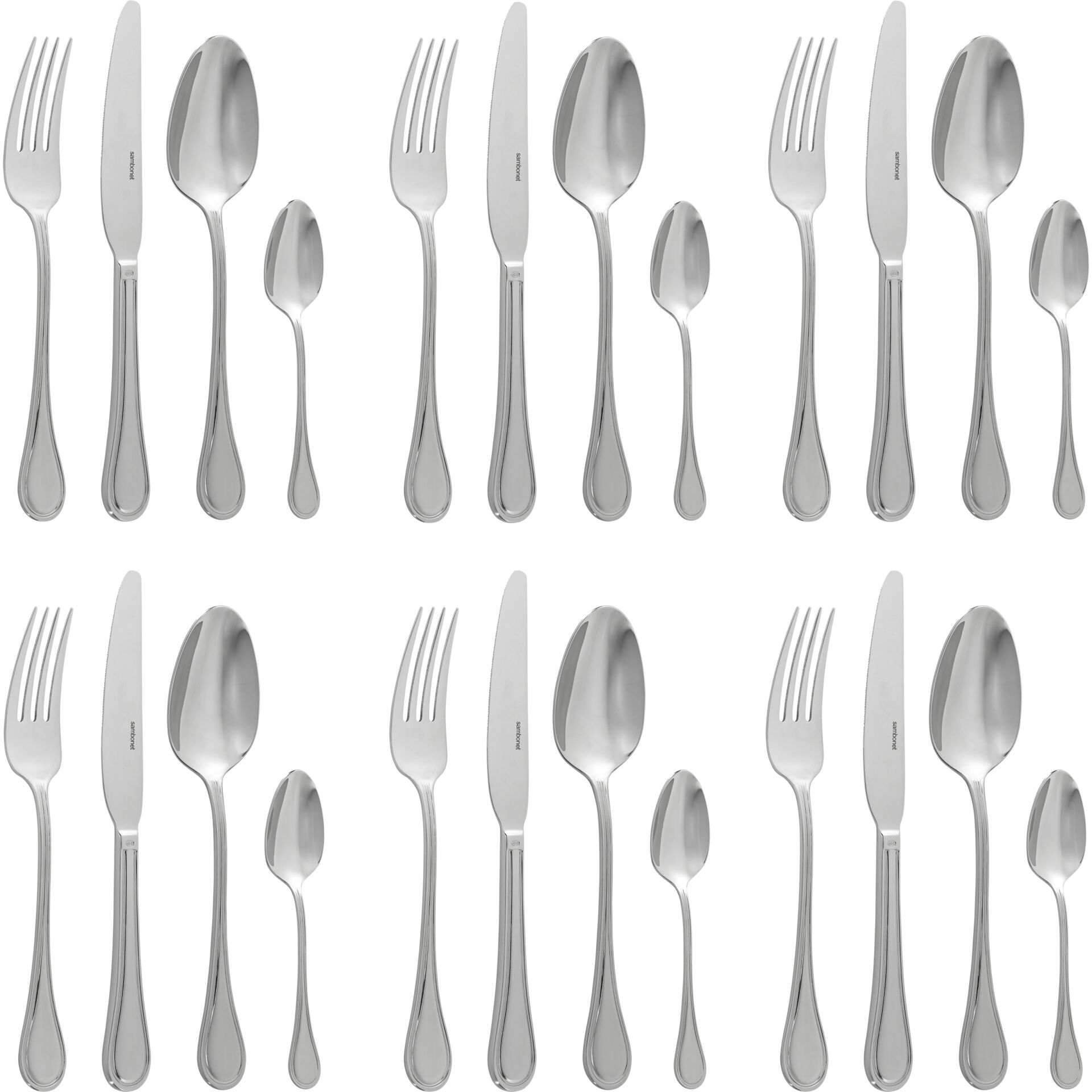 Sambonet Royal Inox Servizio 24pz Monoblocco