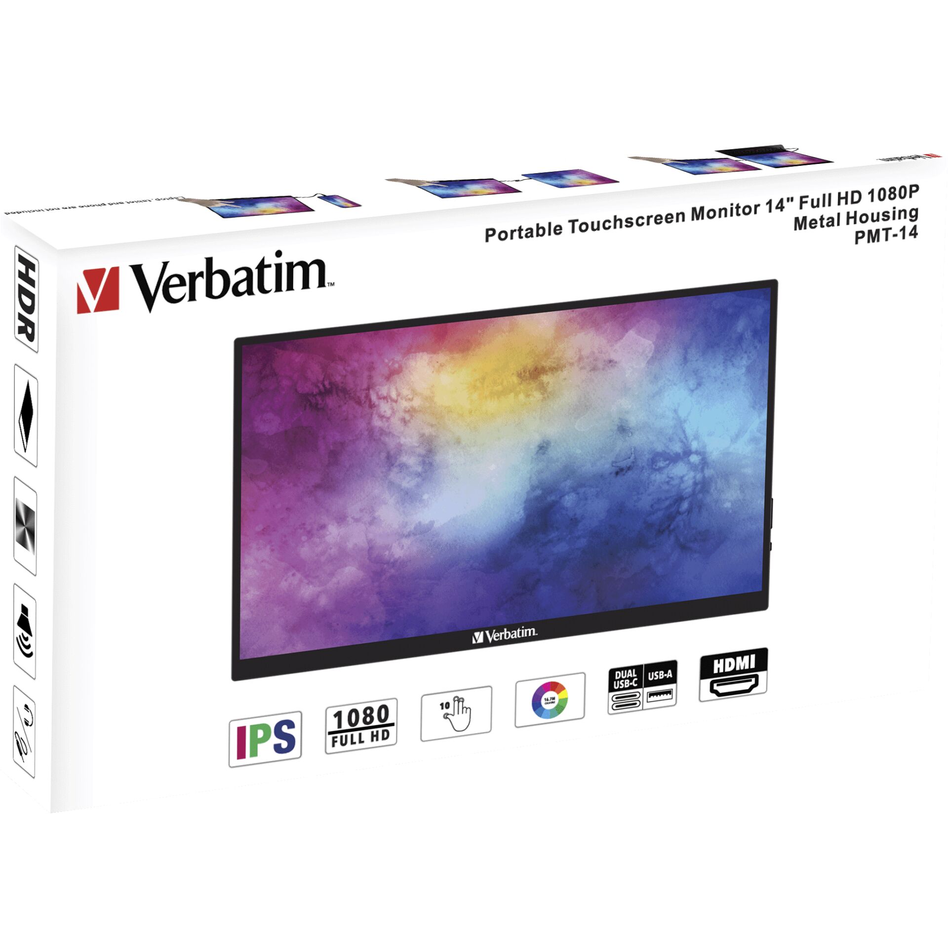 Verbatim PMT-14 touchscreen monitor portatile