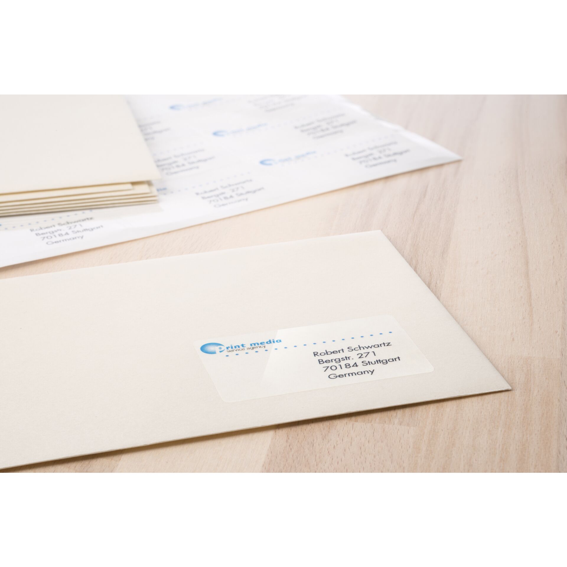 Herma transp. Etiketten  210X297 100 Blatt DIN A4 80 Stück