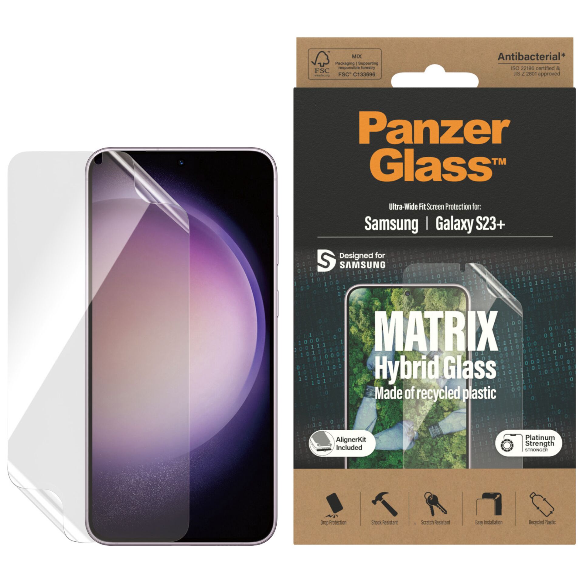 PanzerGlass Matrix Hybrid Glass per Galaxy S23+