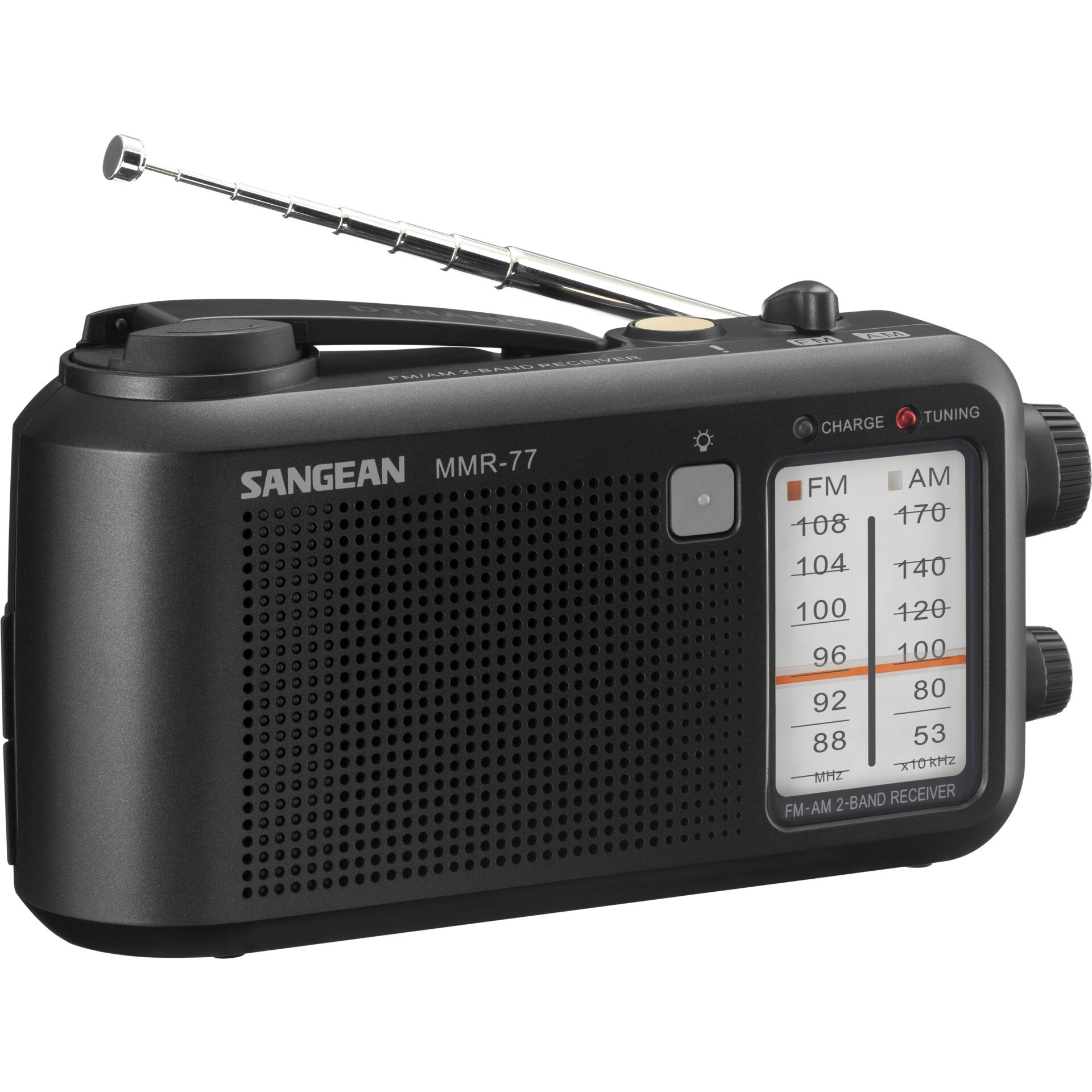 Sangean MMR-77 matt schwarz Notfall/Kurbel Radio