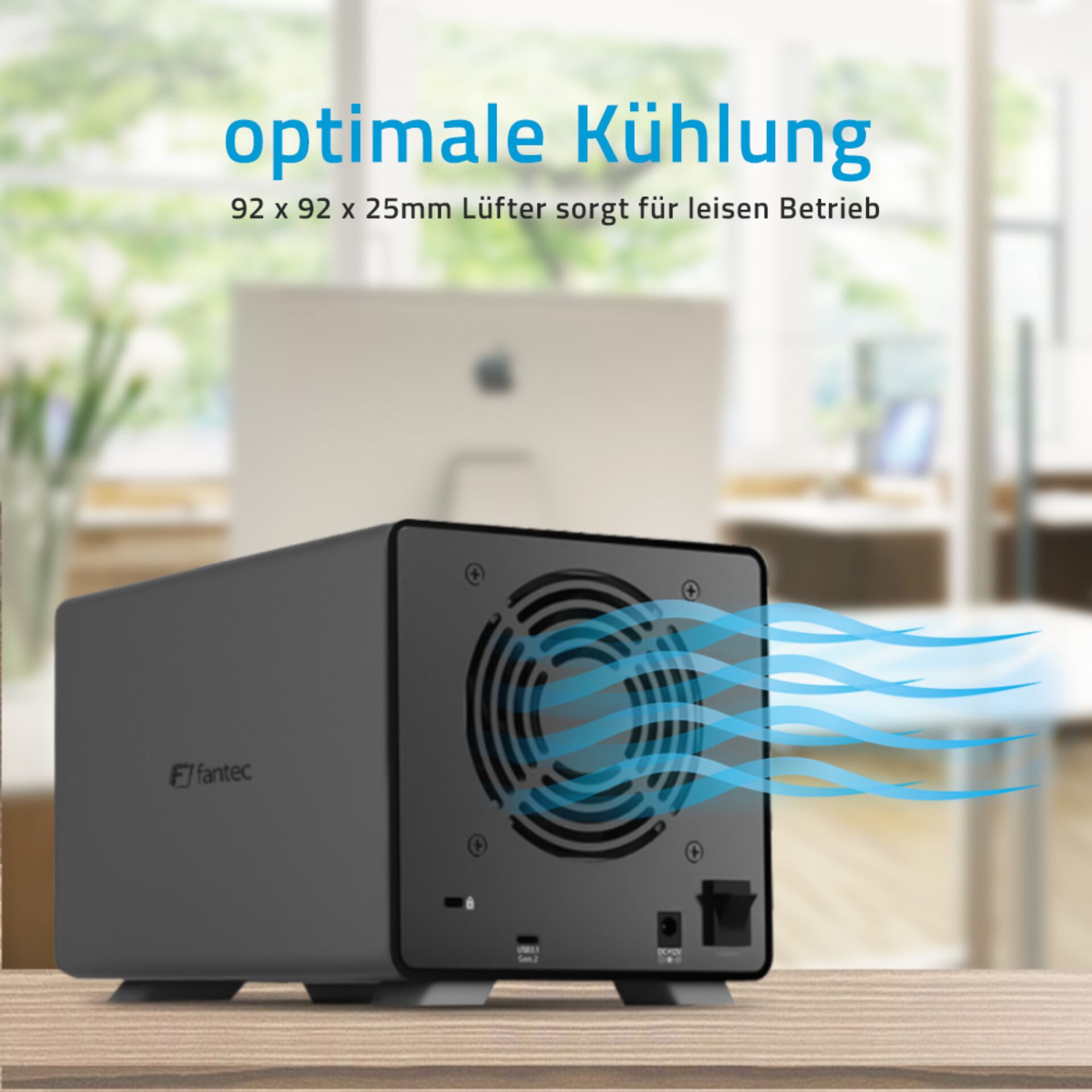 Fantec MB-X4U31 4x 3,5  Gehäuse