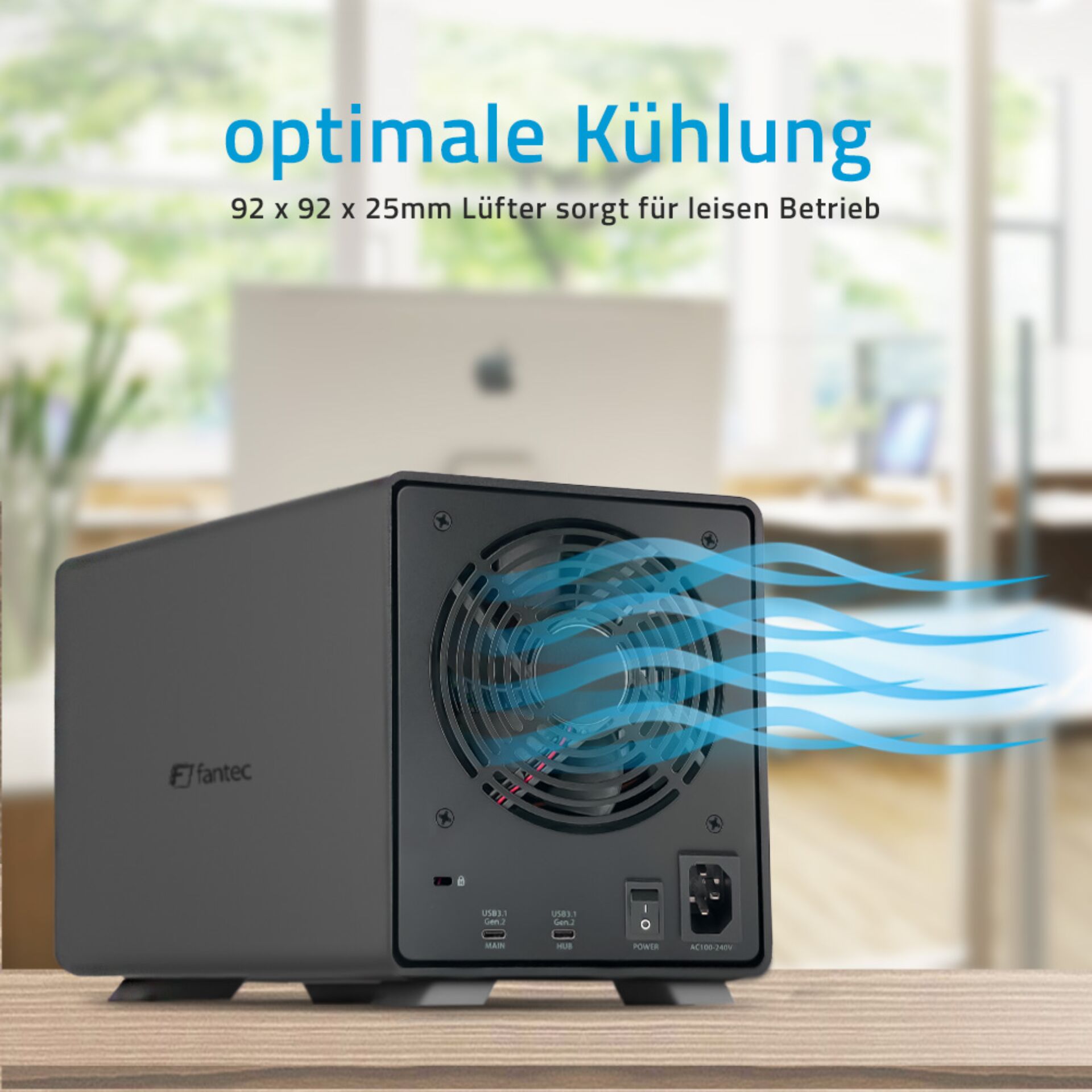 Fantec MB-X5U31H 5x 3,5  Gehäuse