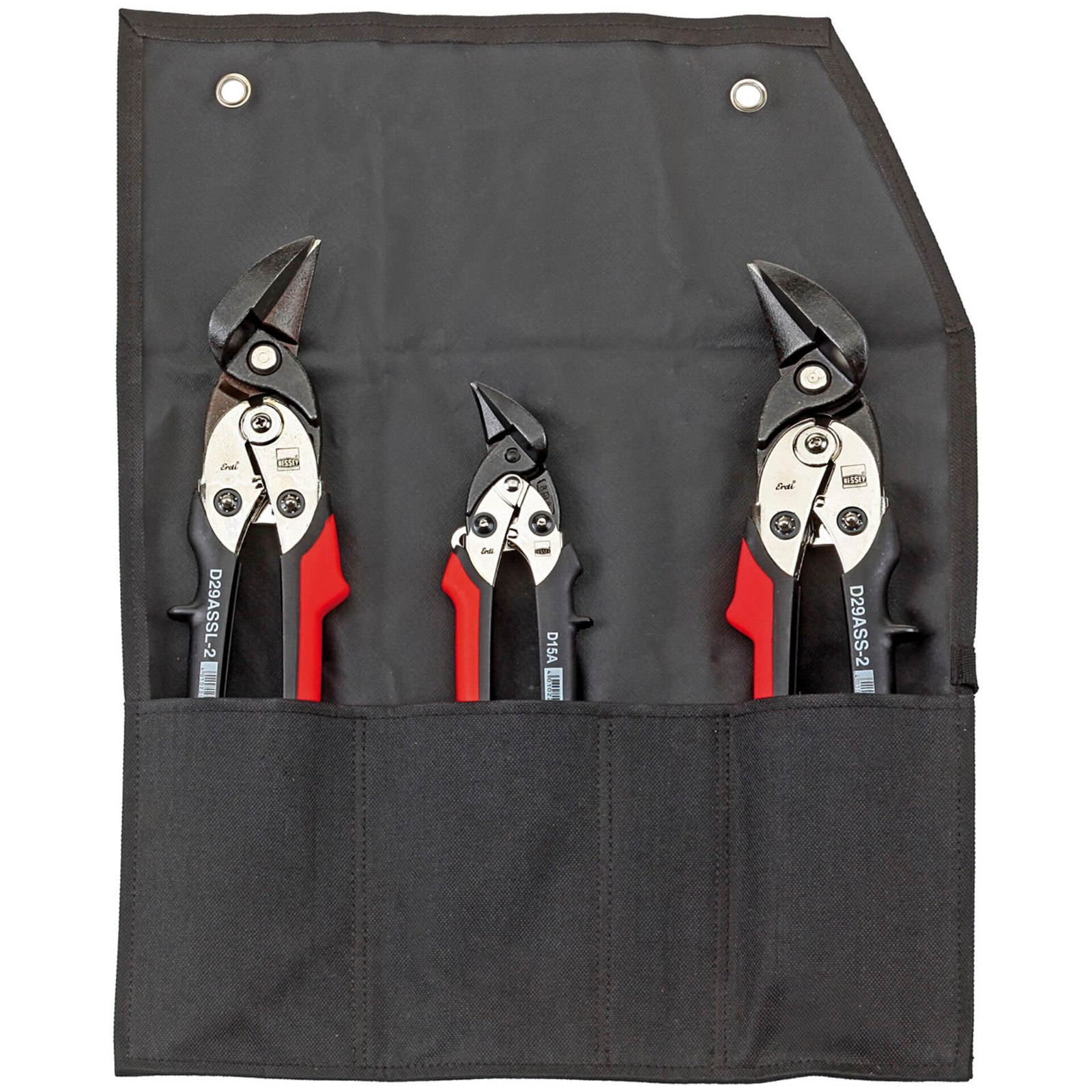 BESSEY  set di forbici in custodia avvolgibile DSET29-15