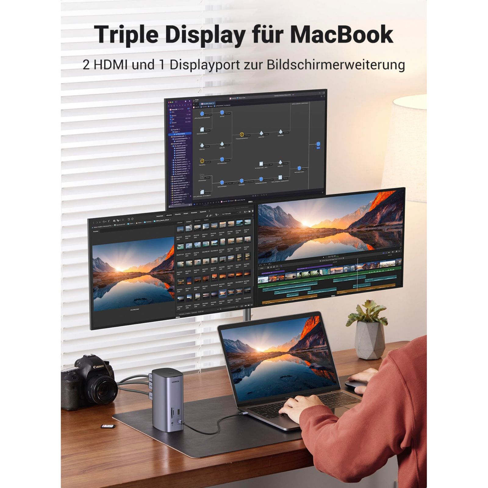 UGREEN USB-C Multifunctional Docking Station (12-in-1)