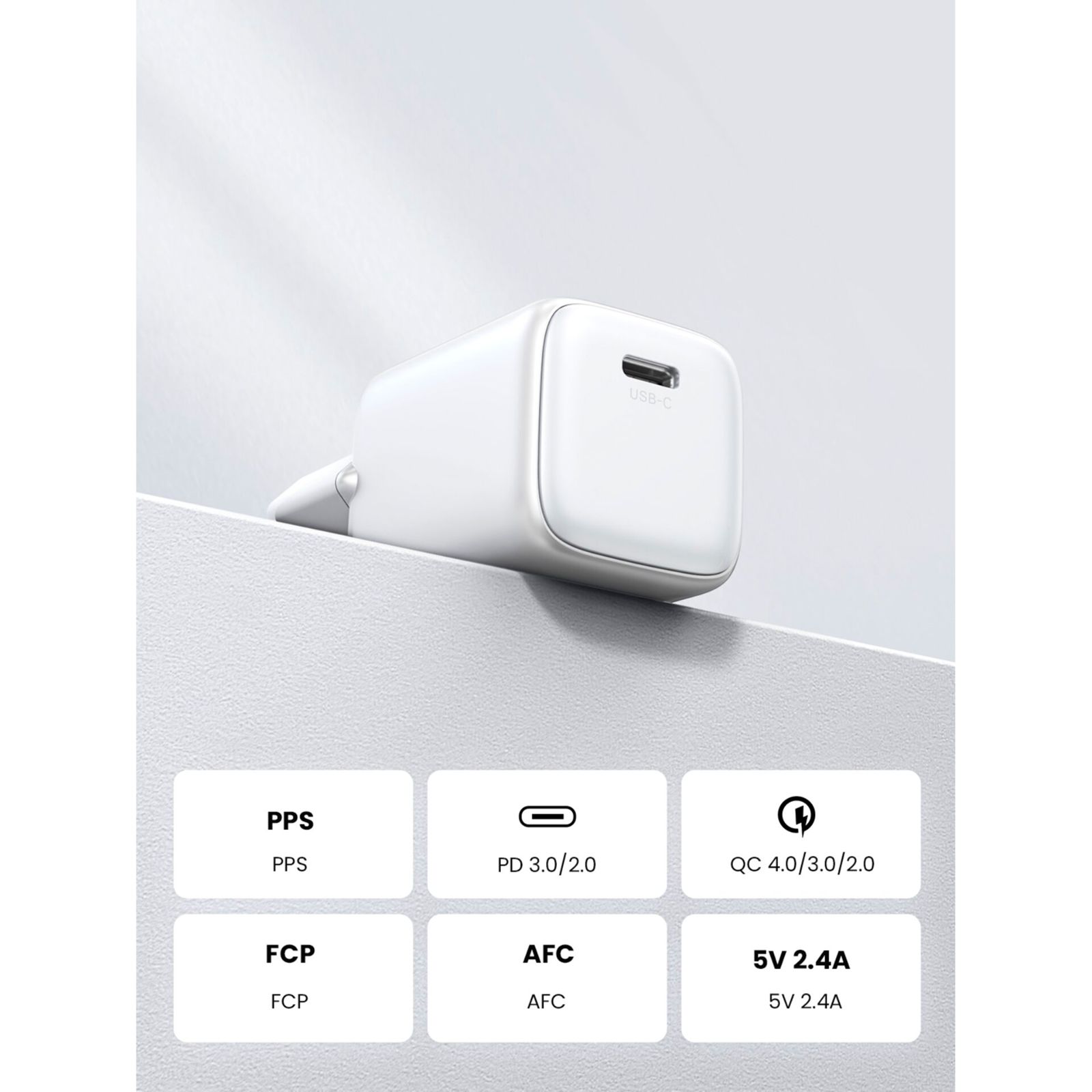 UGREEN Nexode Mini 30W PD GaN Tech Charger White