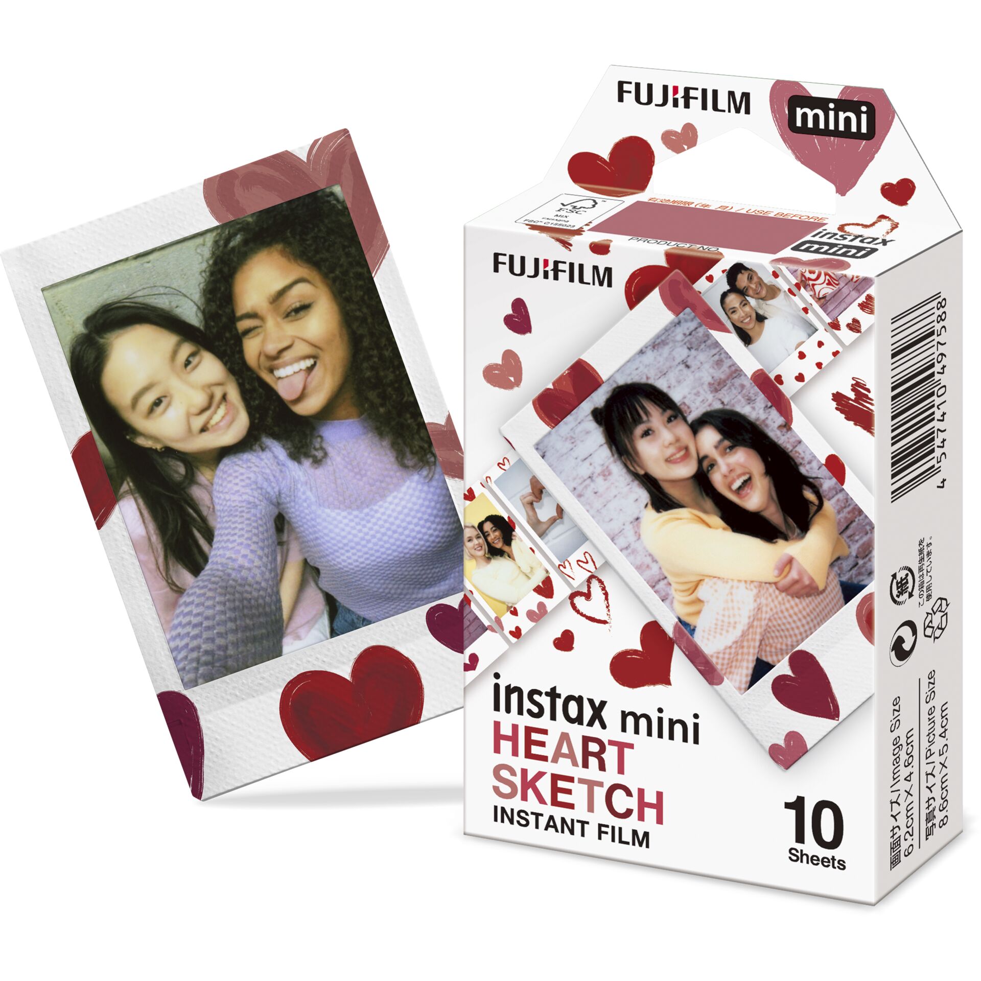 Fujifilm instax mini Film Heart Sketch