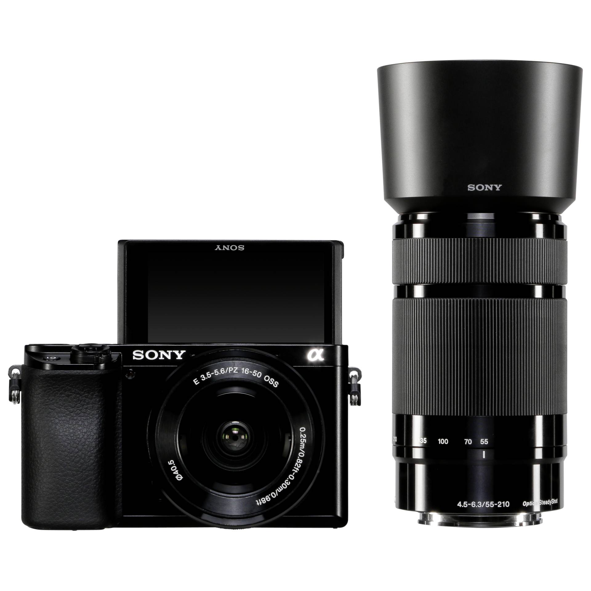Sony Alpha 6100 Kit schwarz + SEL-P 16-50 + SEL 55-210