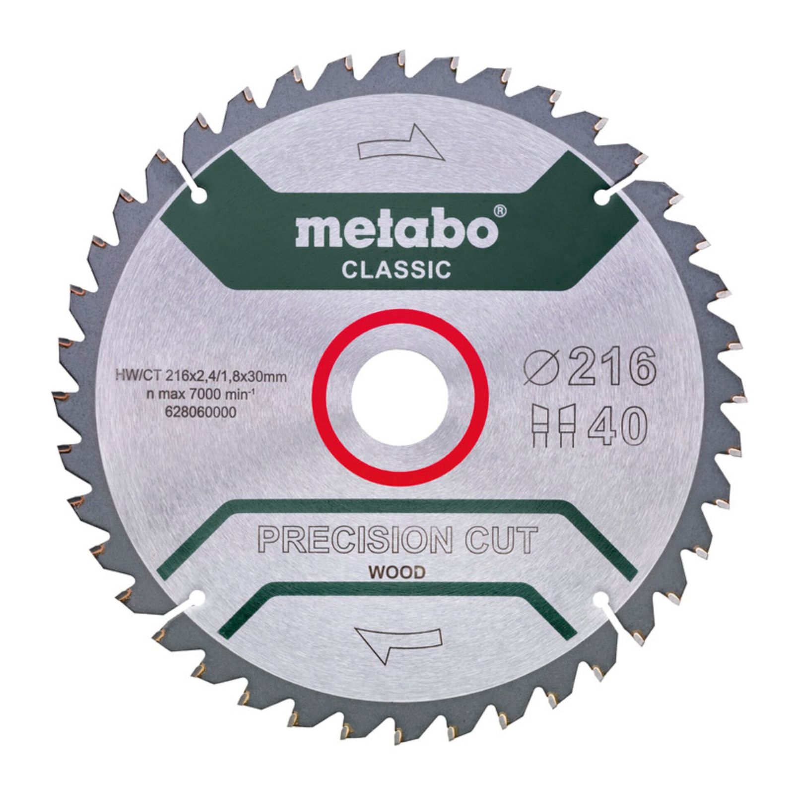 Metabo PrecisionCutClassic 216x 30, 40 WZ 5neg