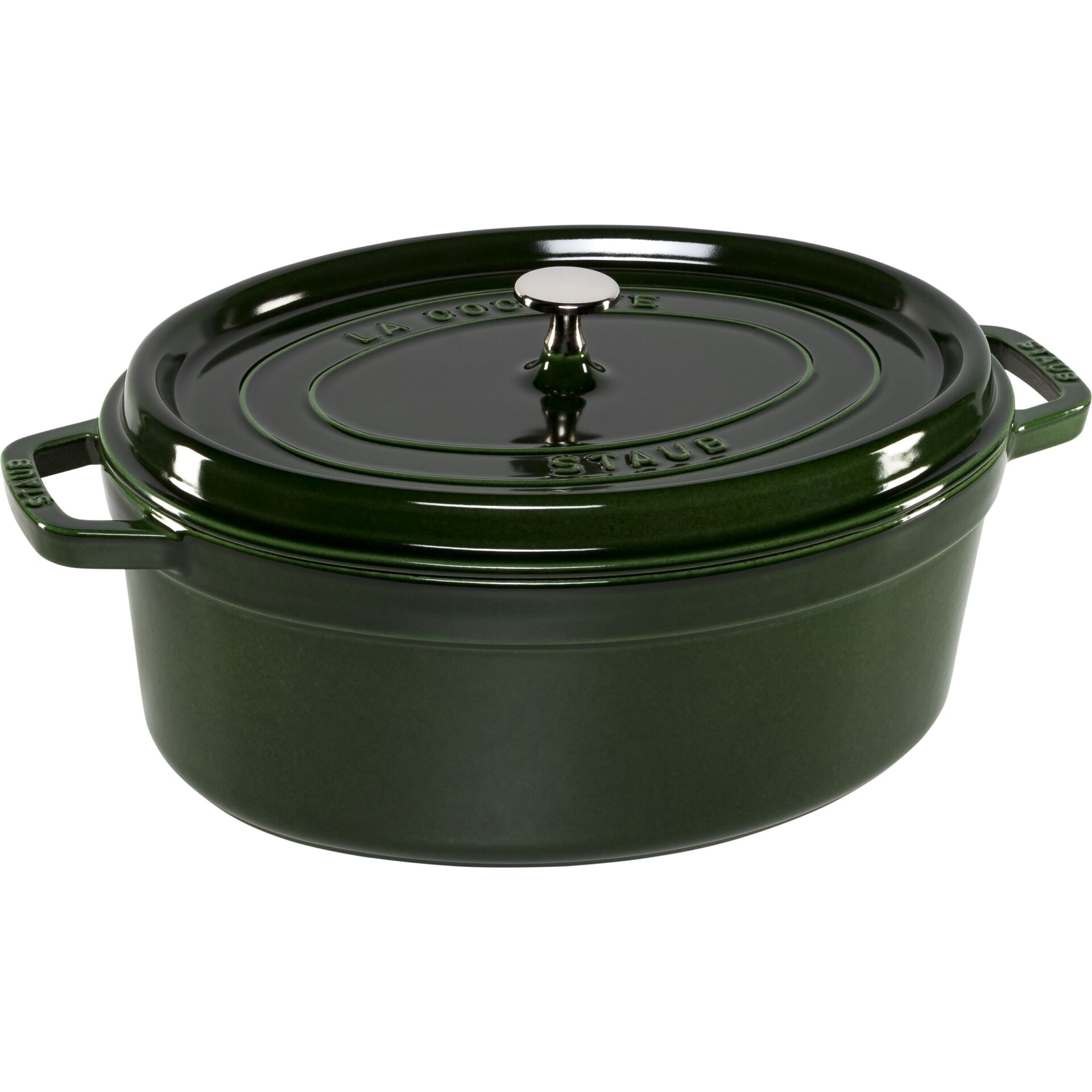 Staub La Cocotte 33cm ovale, verde basilico, ghisa