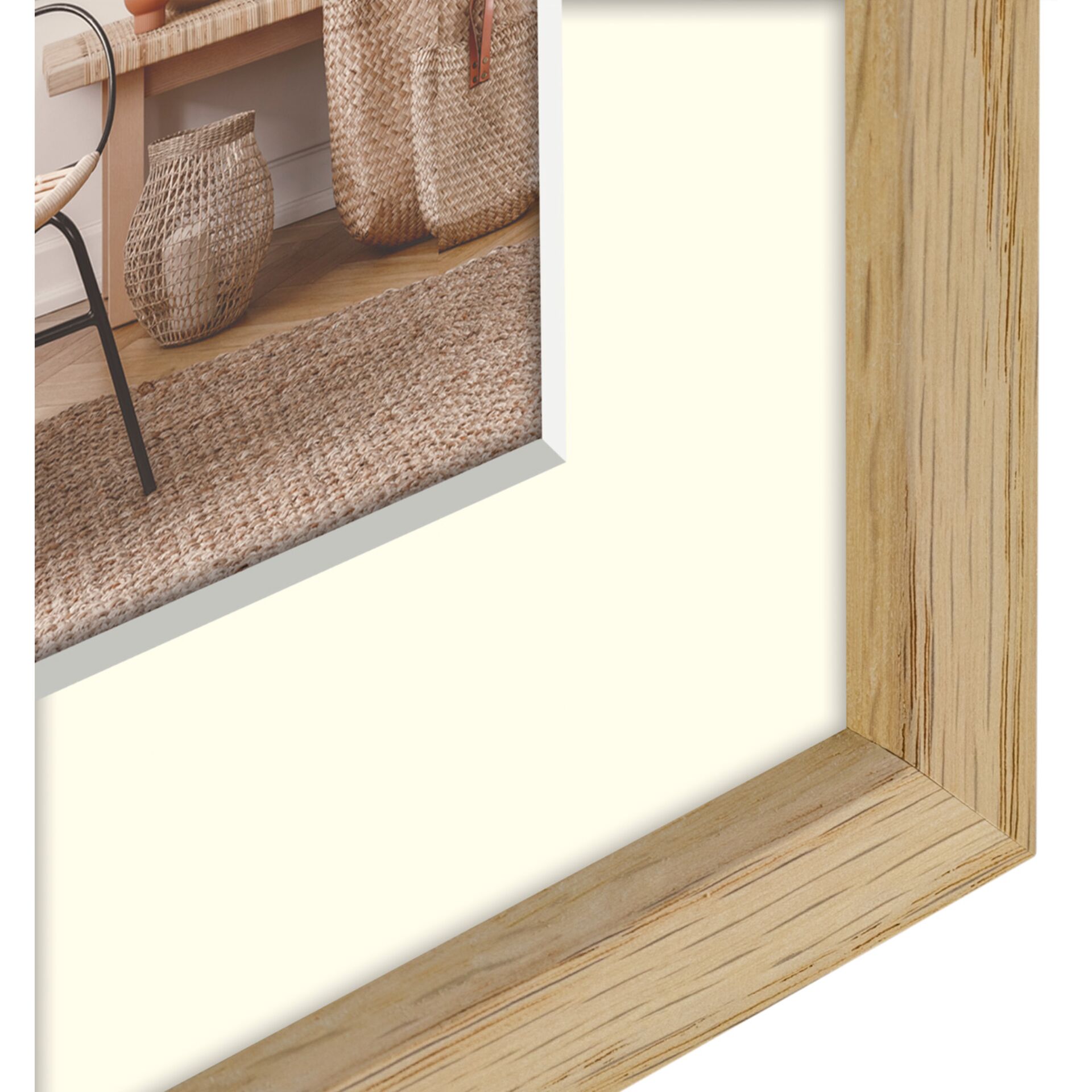 ZEP Malmo natural     9x13/13x18 legno con passepartout V455