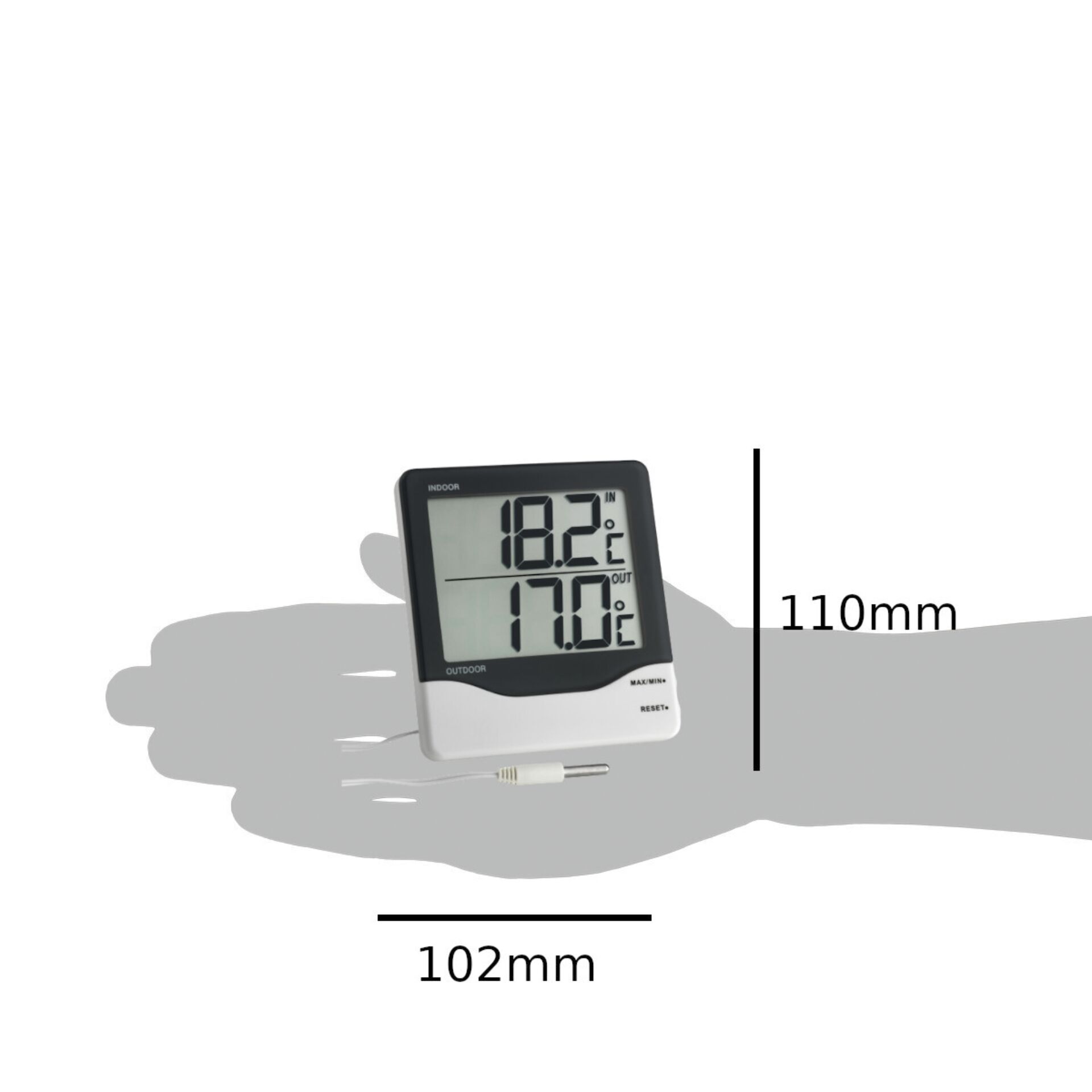 TFA 30.1011 K         Digitales Innen-Außen-Thermometer