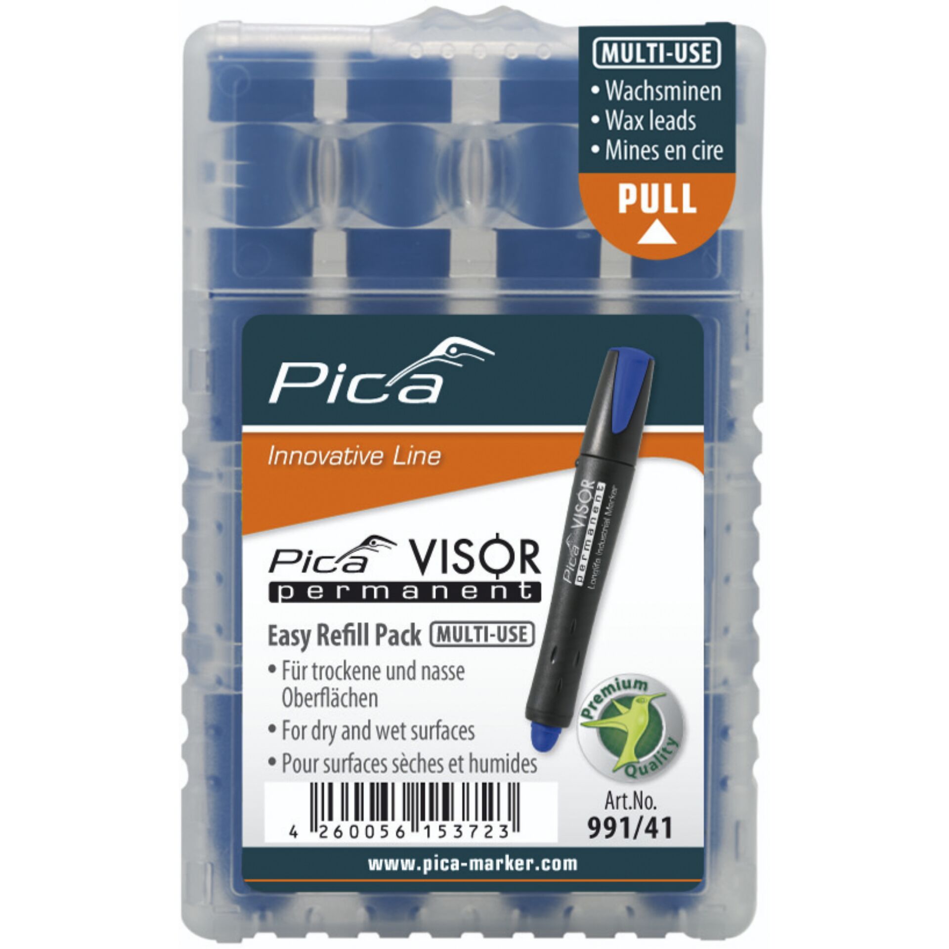 Pica VISOR permanent mine di ricambio sets, blu