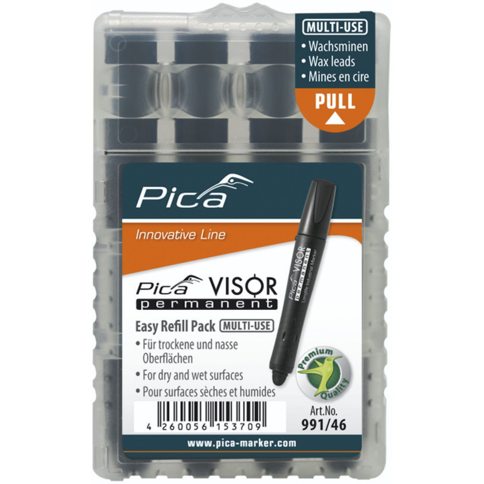 Pica VISOR permanent mine di ricambio sets, nero