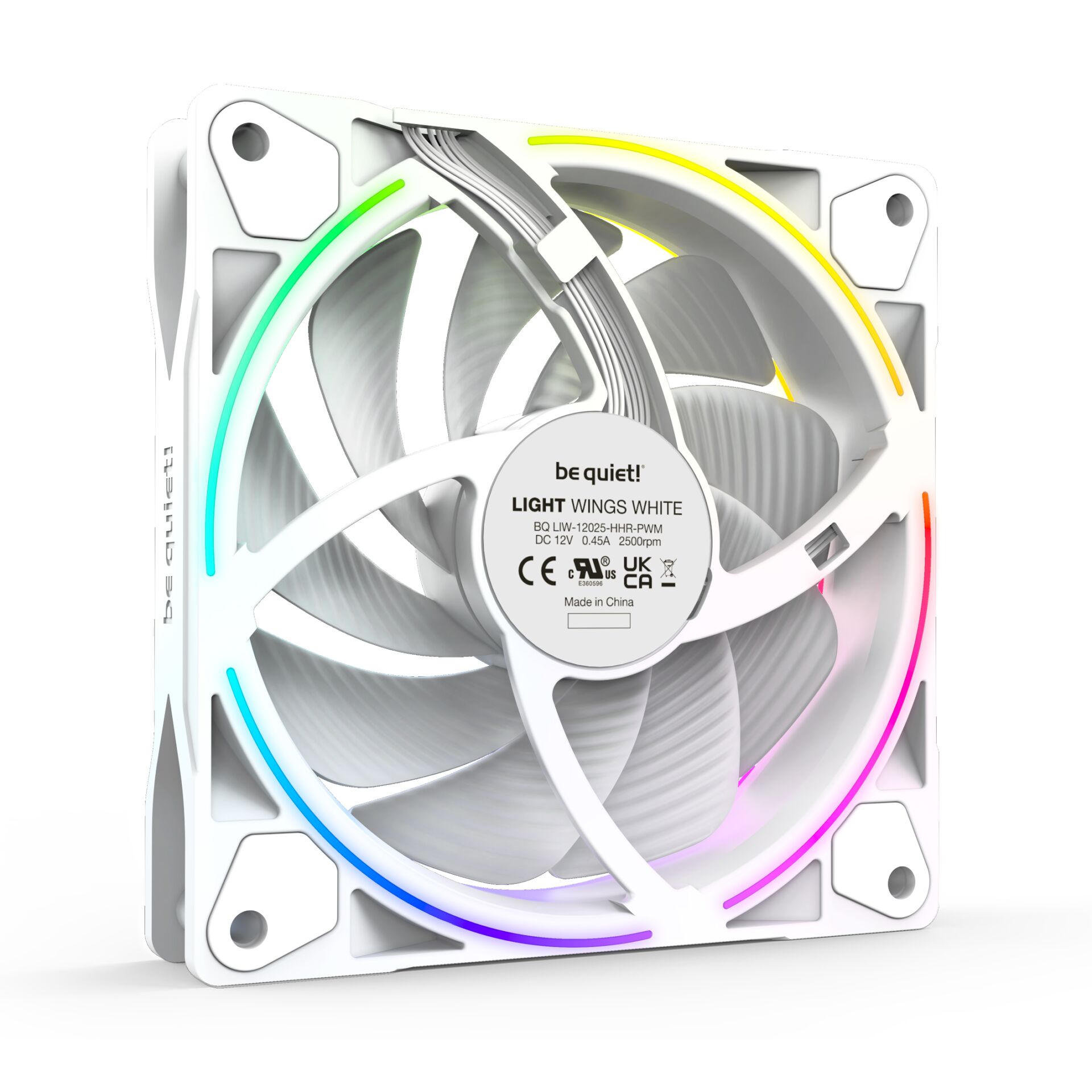 be quiet Light Wings bianco 120mm PWM high-speed Triple-Pack