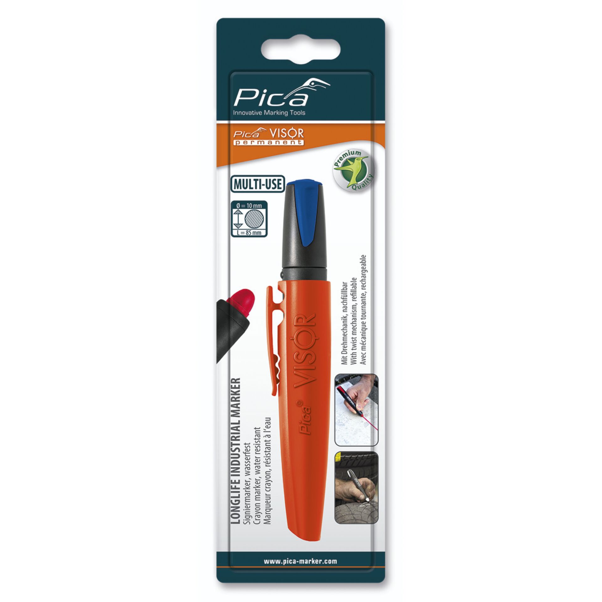 Pica VISOR permanent Marker blu / SB