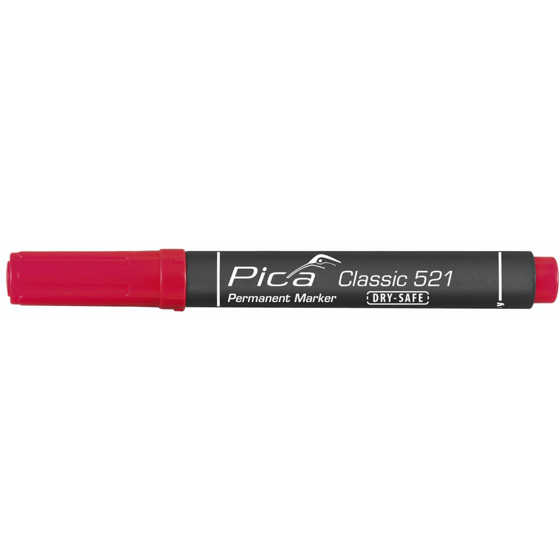 Pica Permanentmarker 2-6mm, punta a cuneo, rosso / SB