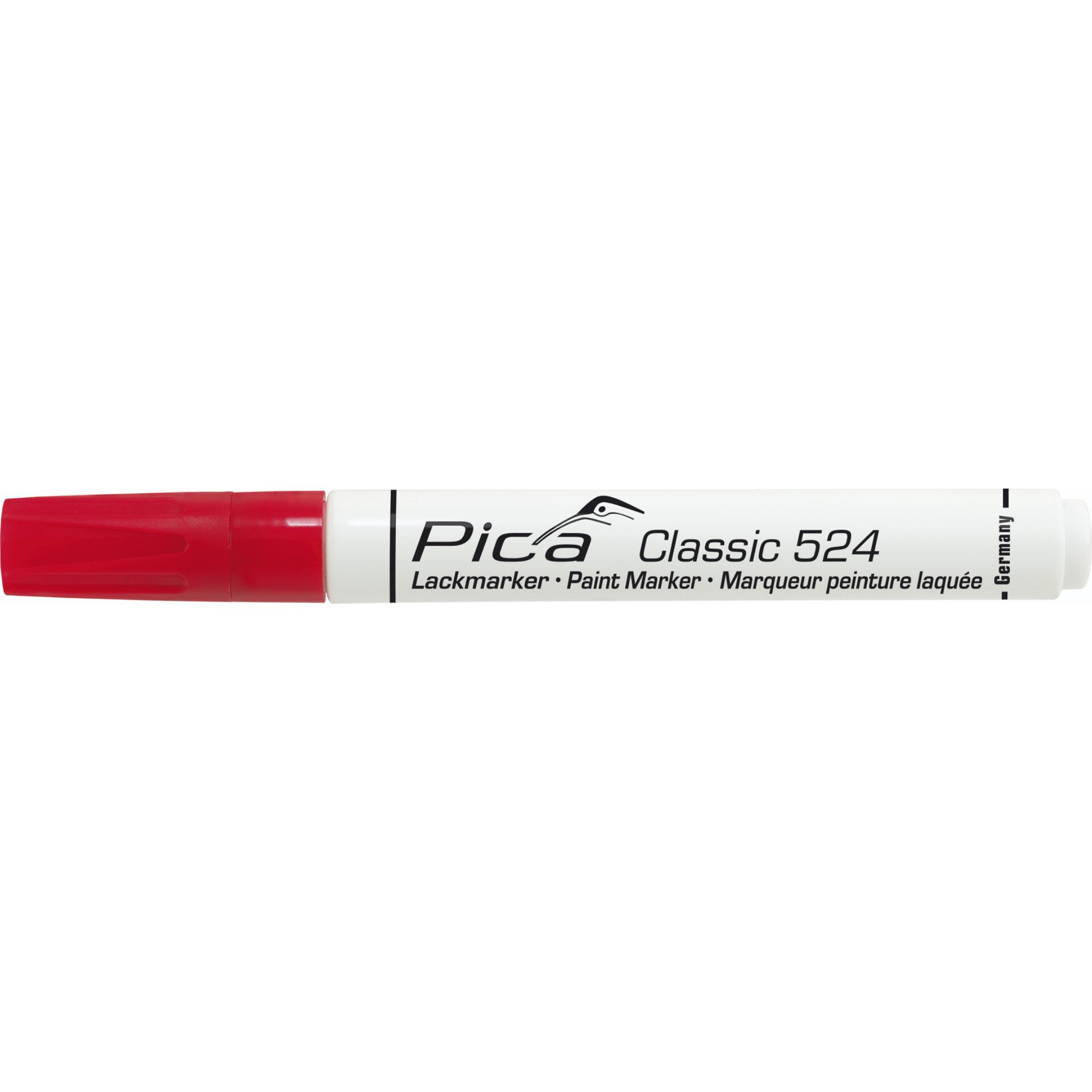 Pica Lack-/Industriemarker 2-4mm Rundspitze, rot