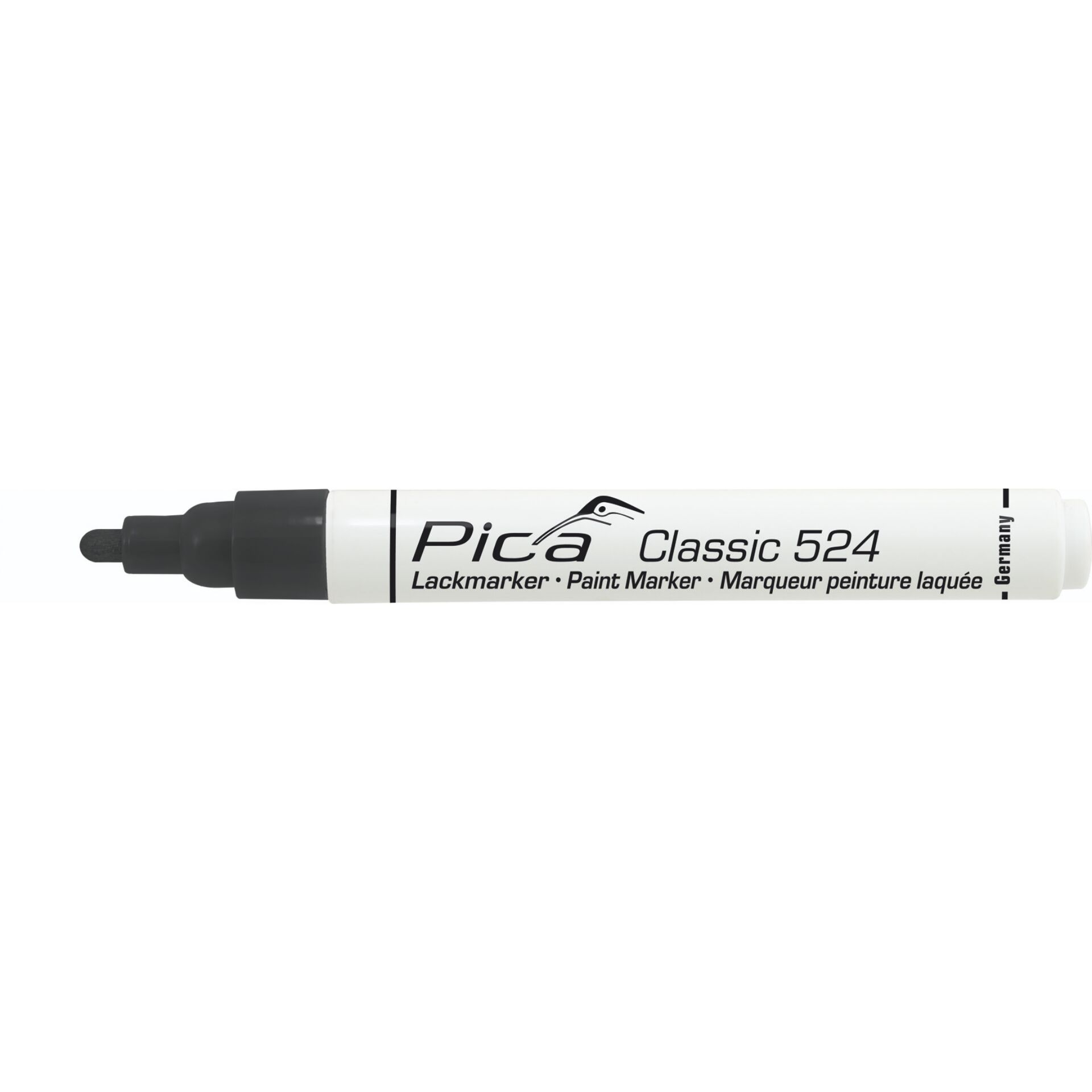 Pica Lack-/Industriemarker 2-4mm Rundspitze, schwarz