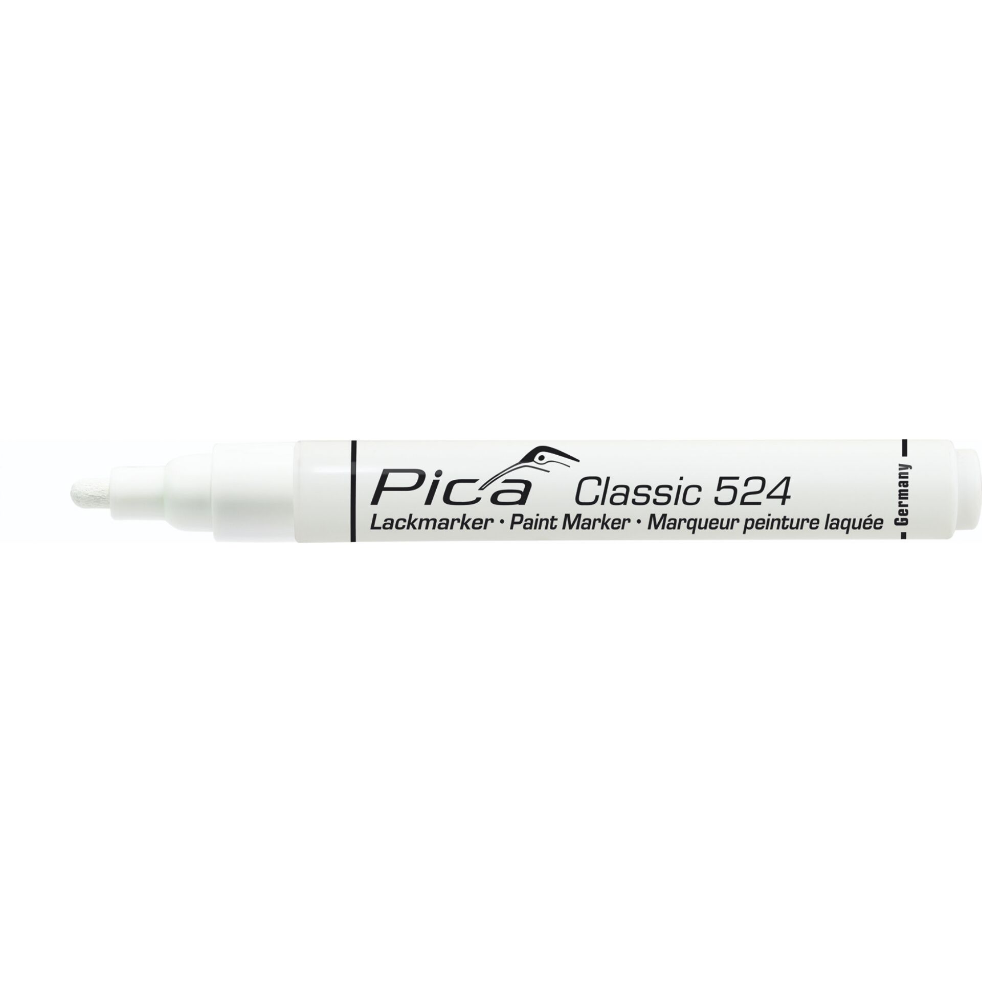 Pica Lack-/Industriemarker 2-4mm Rundspitze, weiß