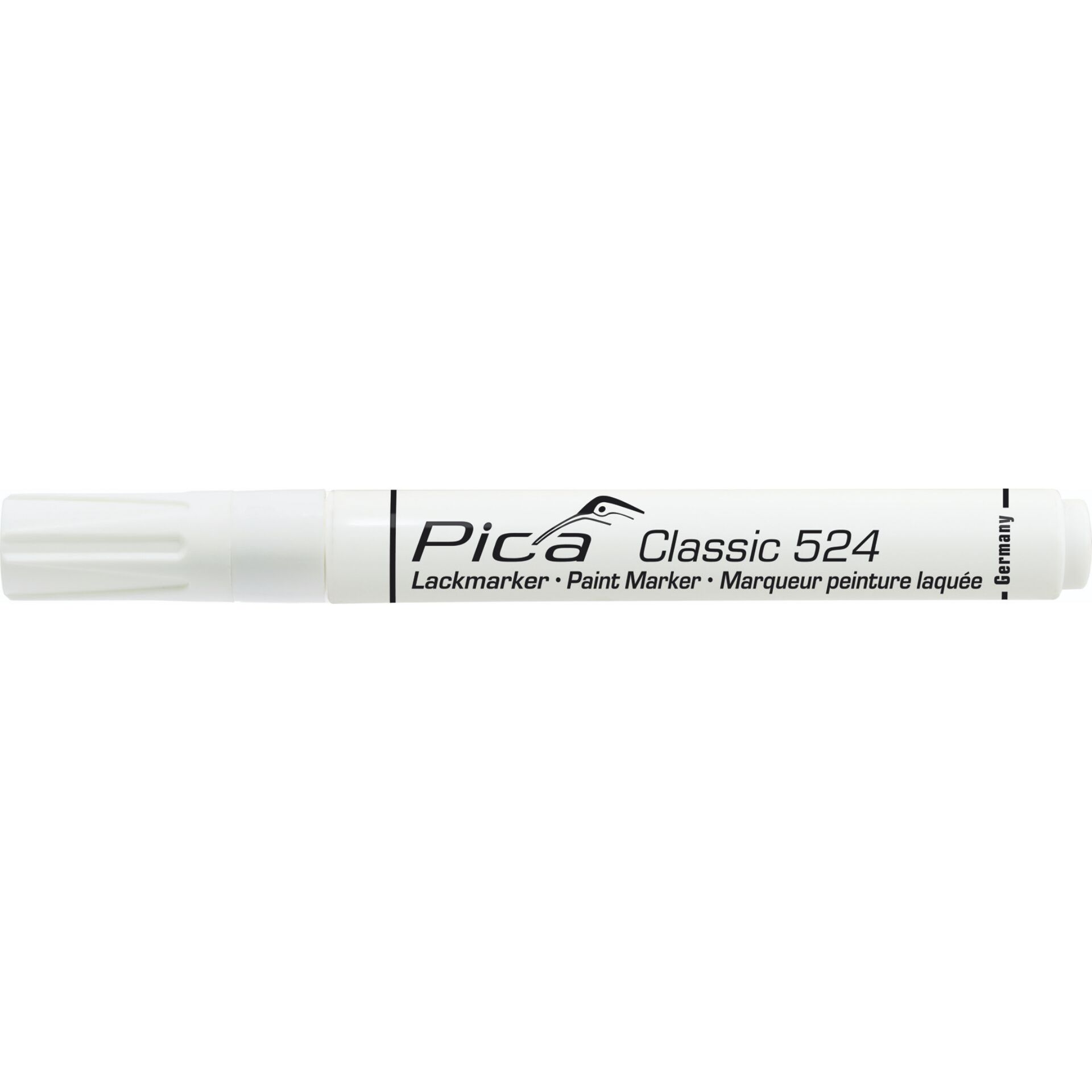 Pica Lack-/Industriemarker 2-4mm Rundspitze, weiß